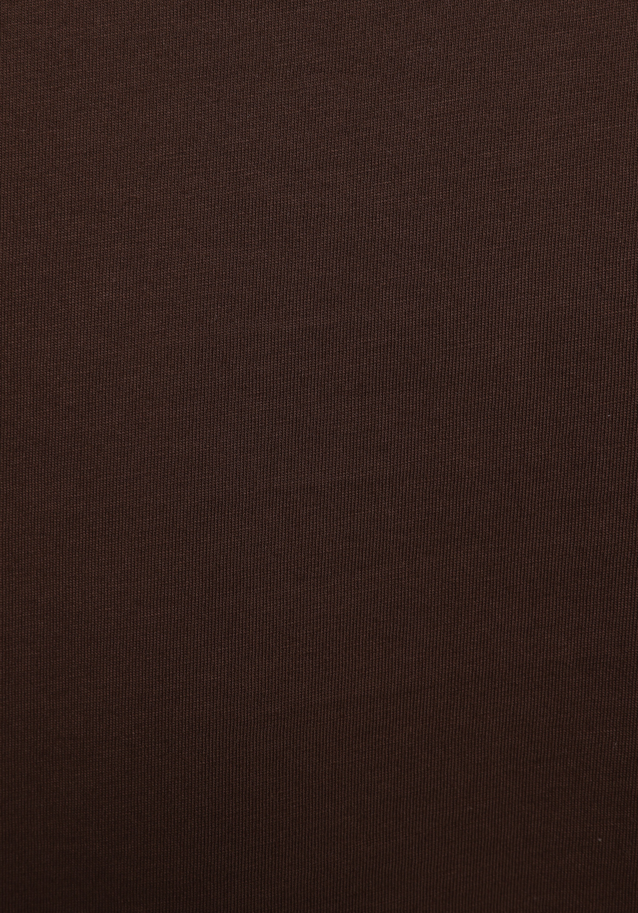 Regular Fit Yuvarlak Yaka Baskılı Kadın Kahverengi Kısa Kol Tişört