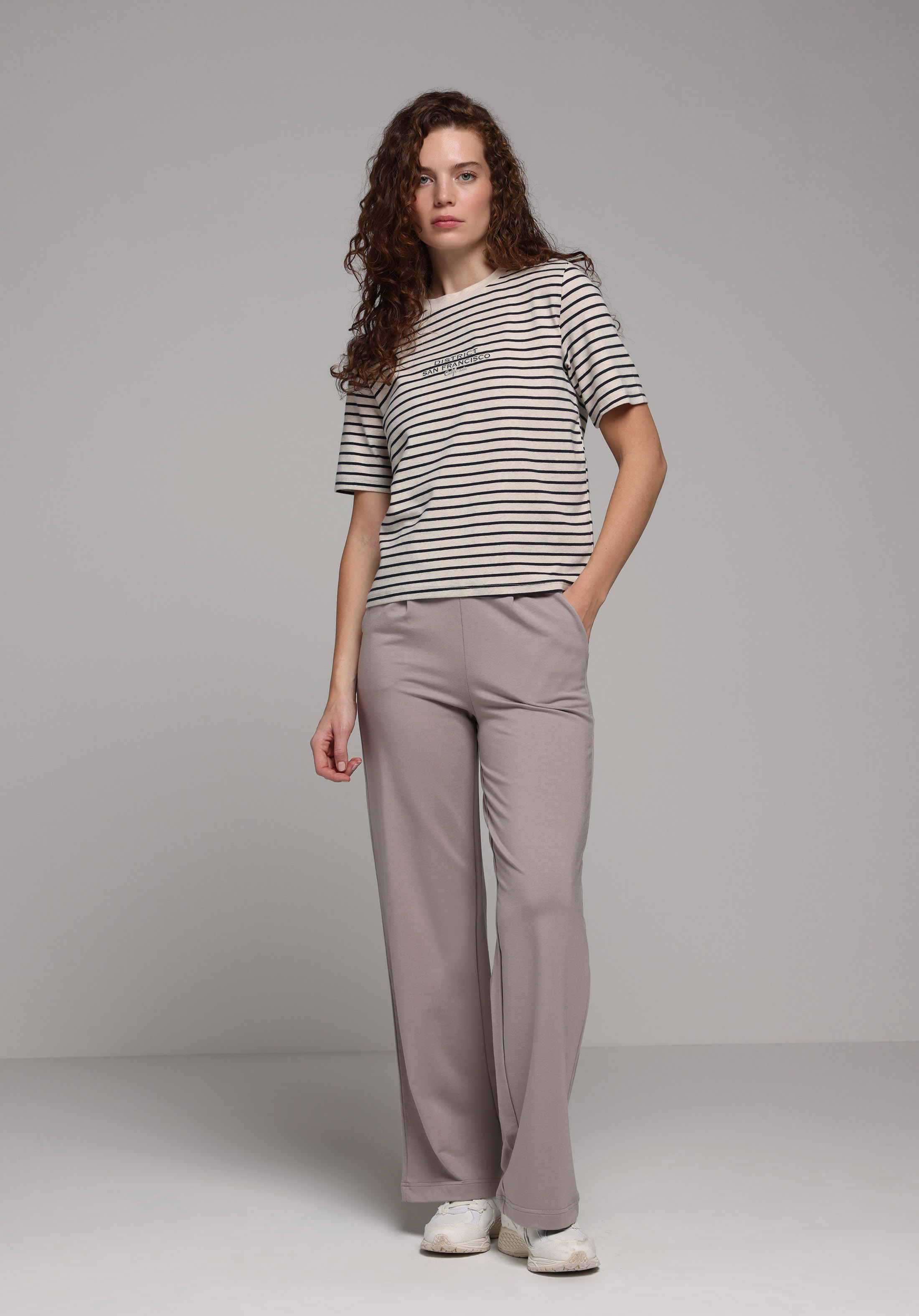 Regular Fit Orta Bel Düz Kadın  Eşofman Altı