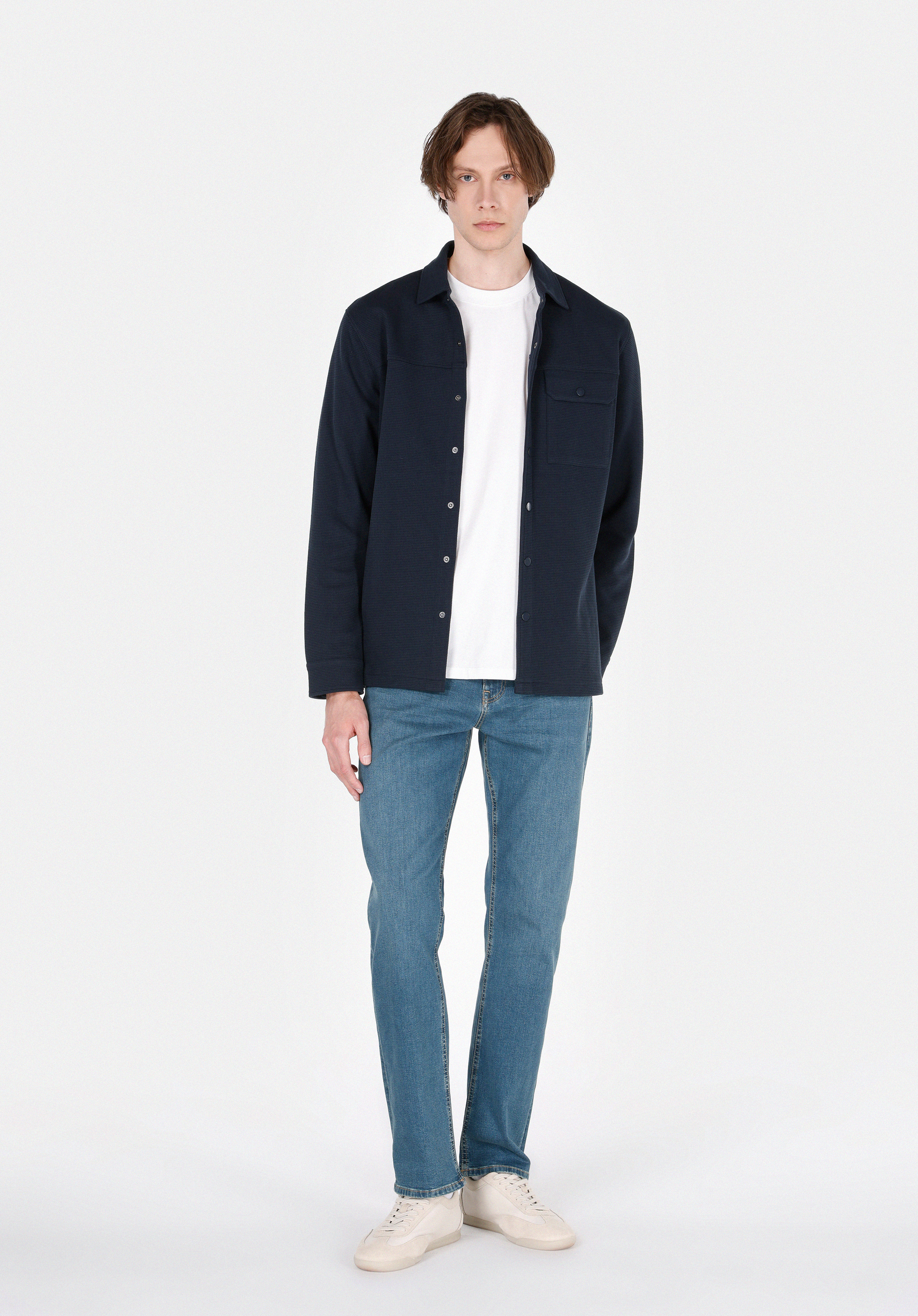 Regular Fit   Erkek Green Cast Denim Jean Pantolon