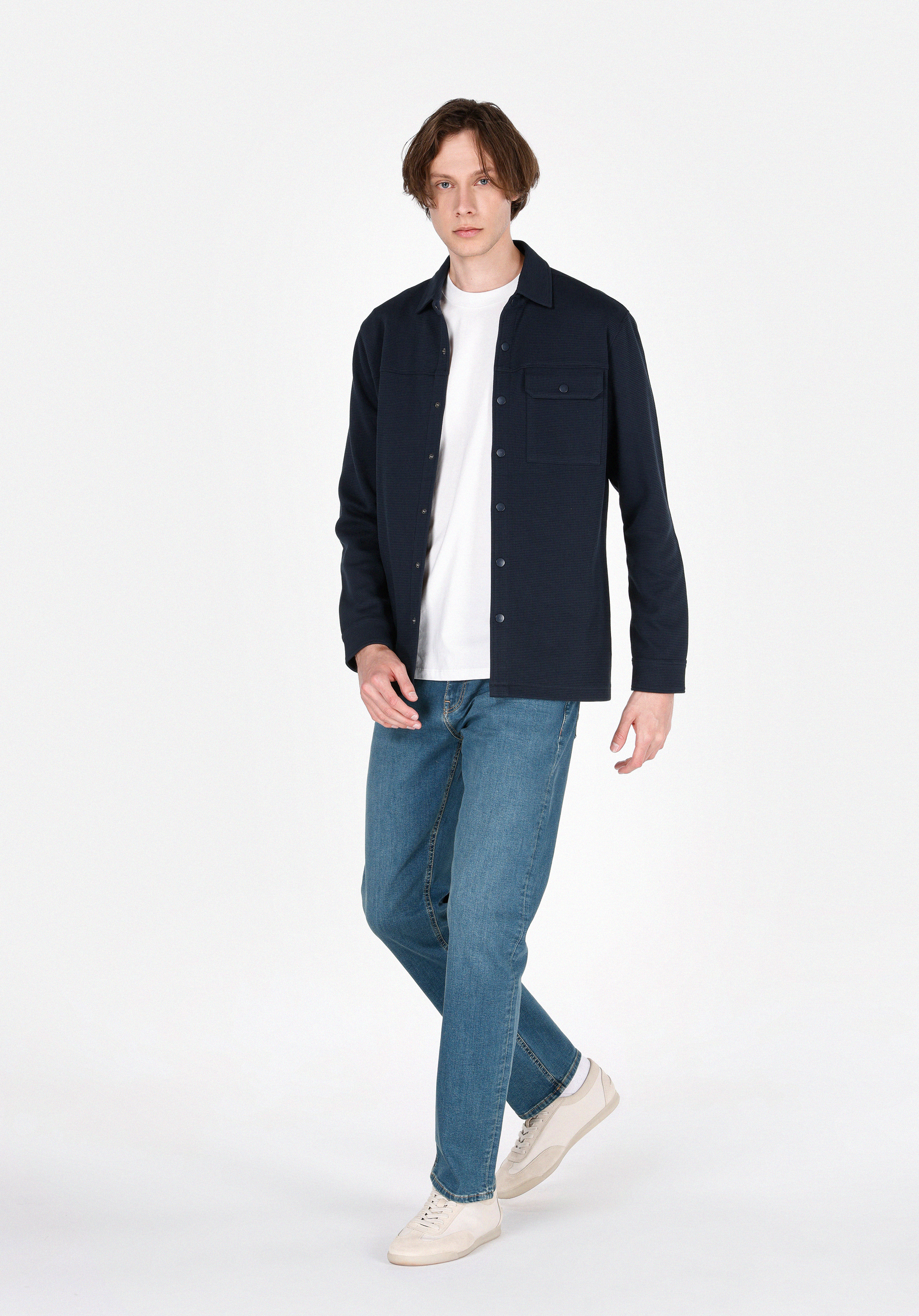 Regular Fit   Erkek Green Cast Denim Jean Pantolon