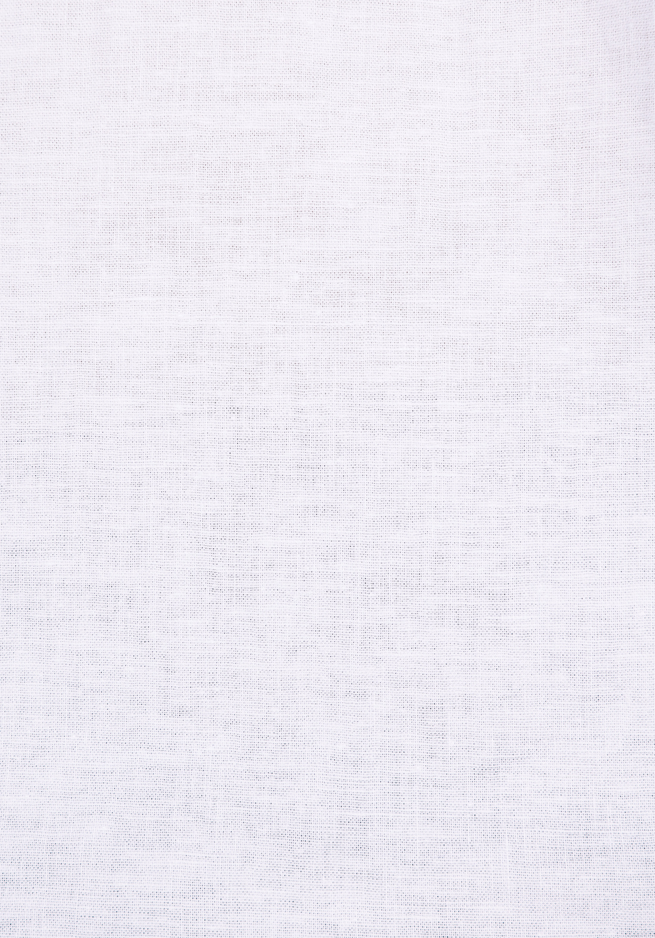 Comfort Fit Shirt Neck Düz Erkek Beyaz Kısa Kol Gömlek