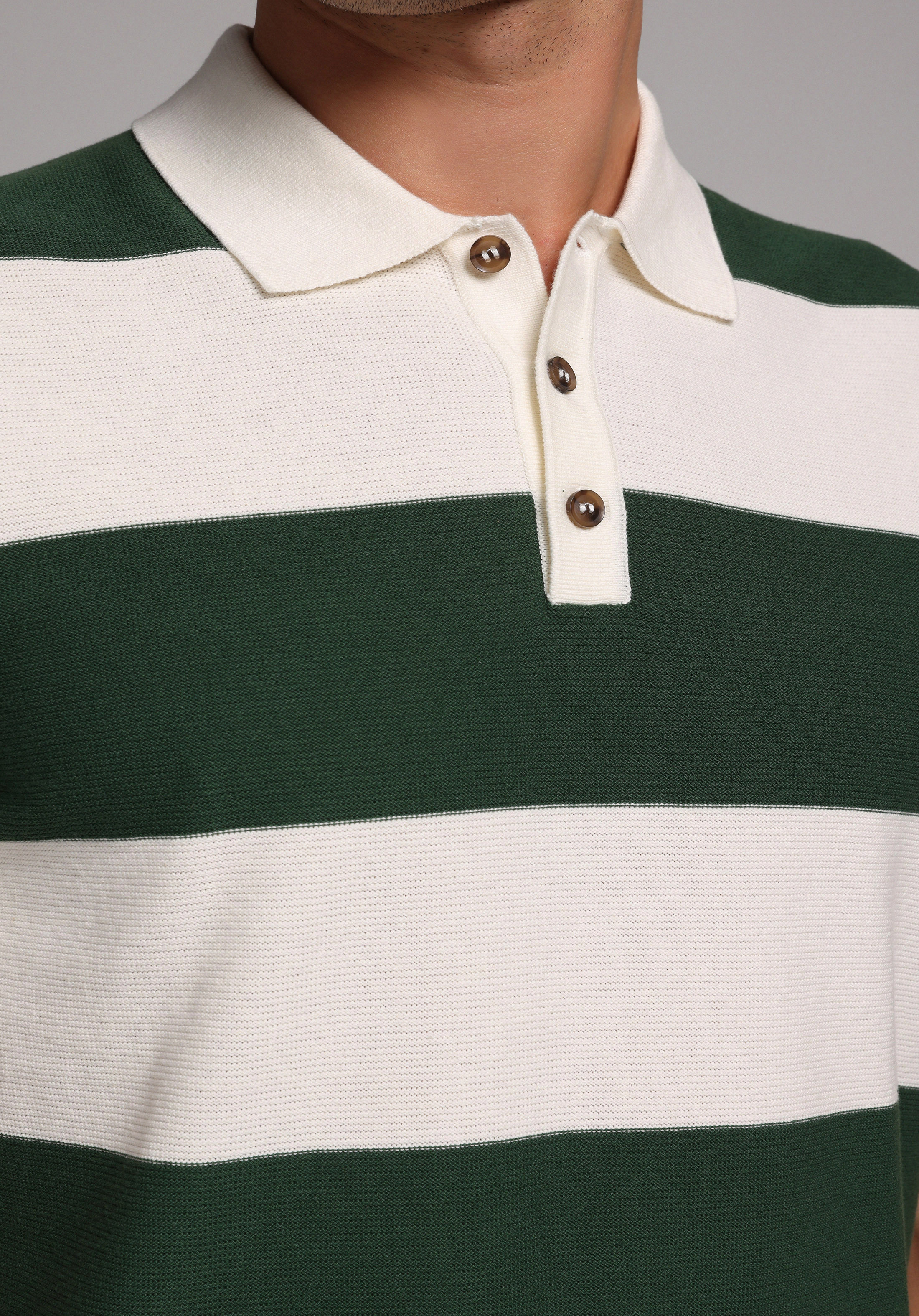 Regular Fit   Erkek Yeşil  Kazak