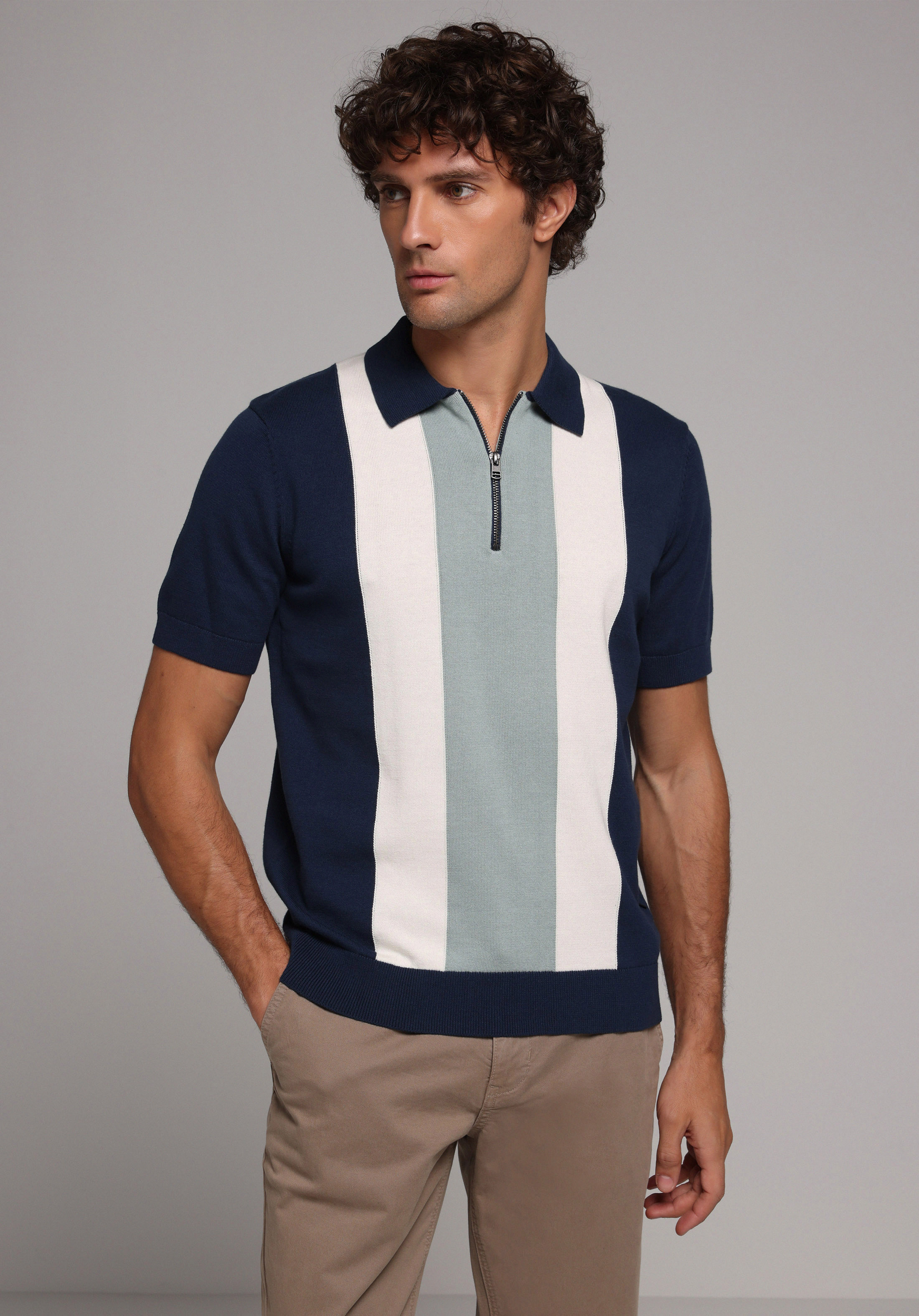 Regular Fit   Erkek Lacivert  Kazak