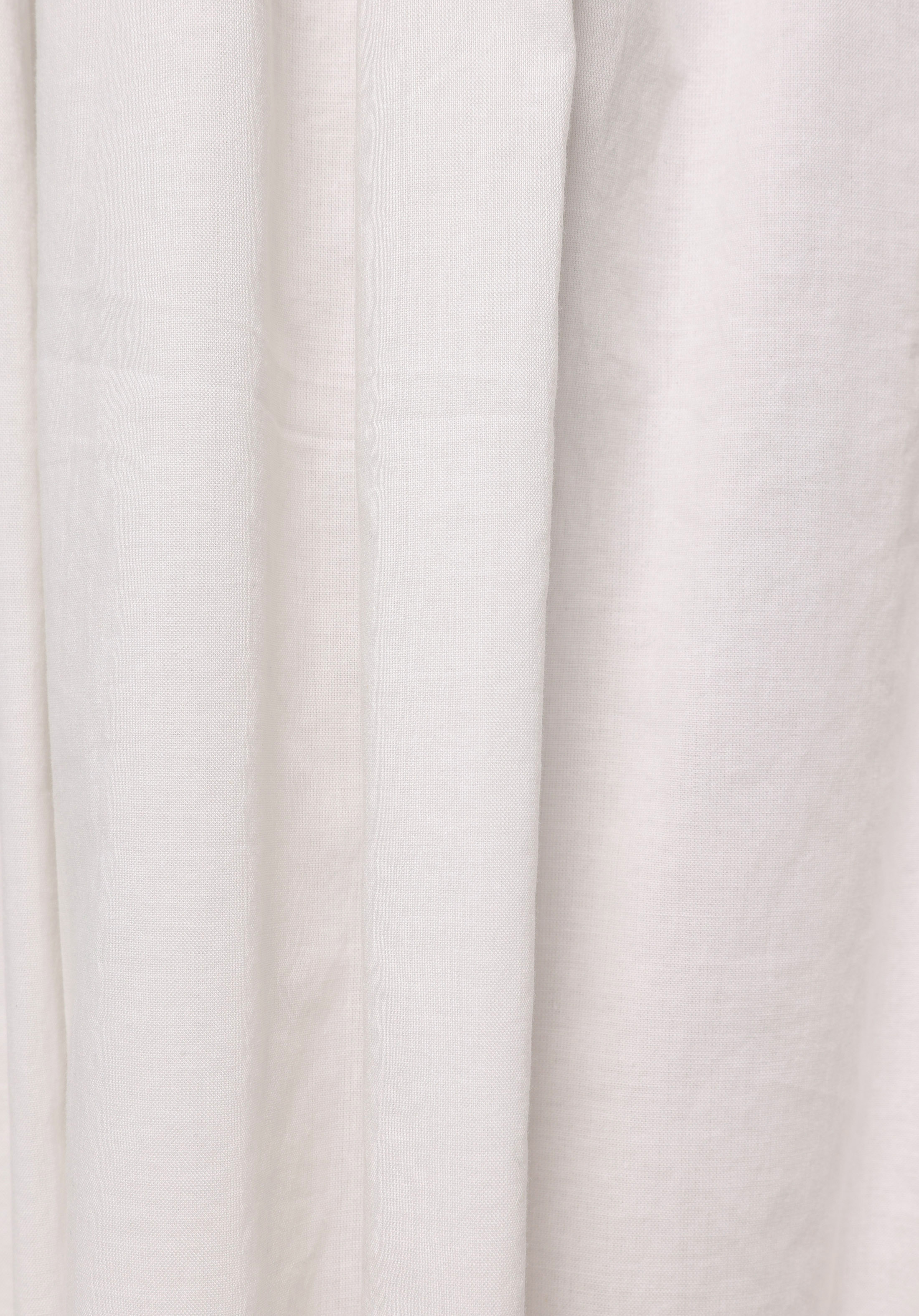 Midi Düz  Kadın Beyaz Etek