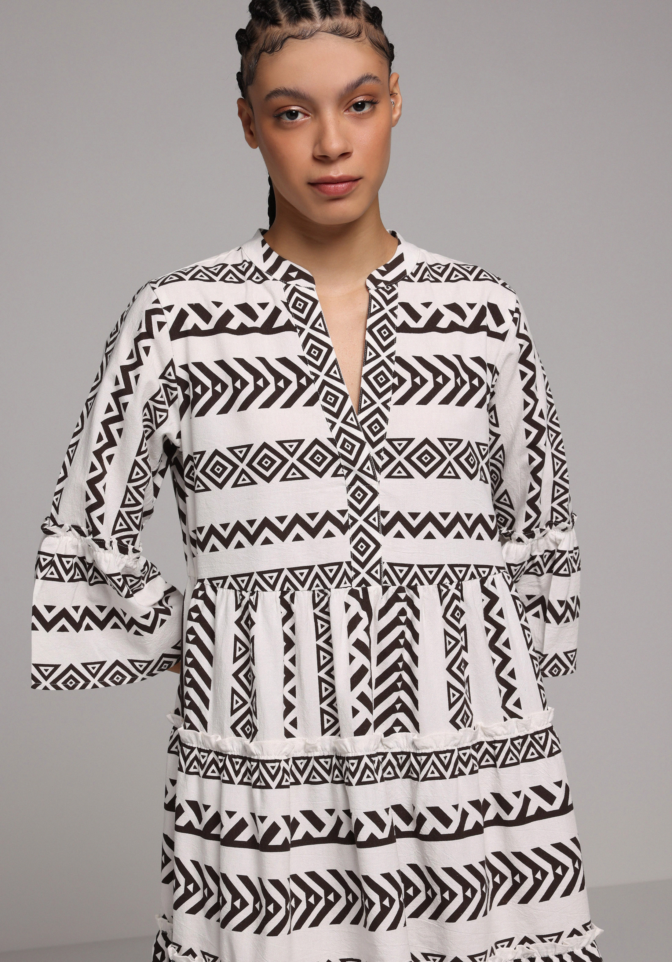 Regular Fit  Kadın Ekru  Elbise