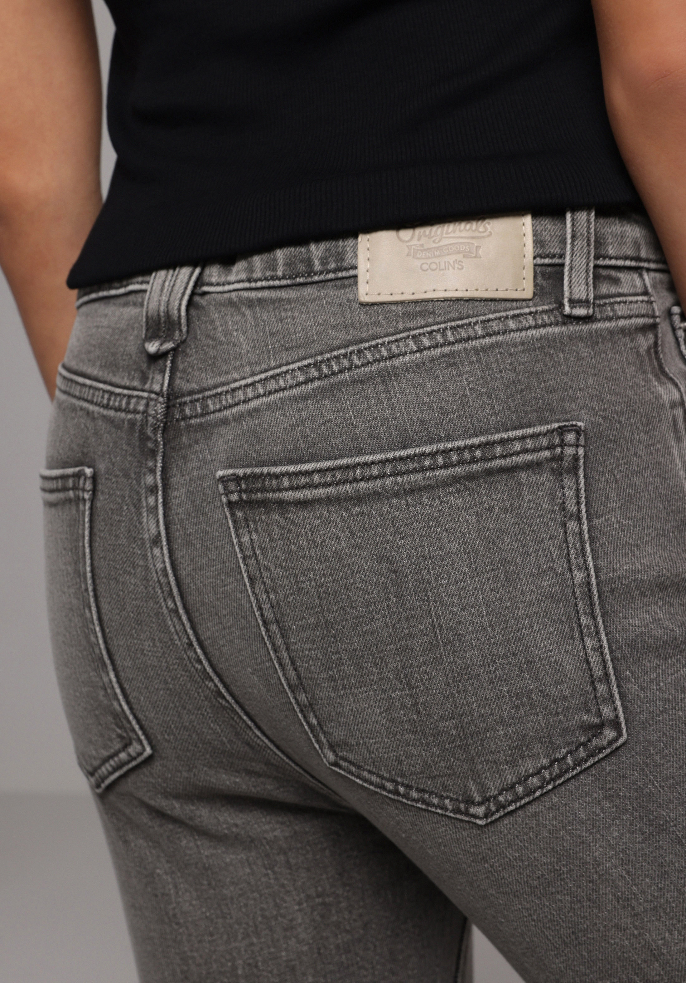 Regular Fit Orta Bel Bootcut Kadın Grey Denim Jean Pantolon
