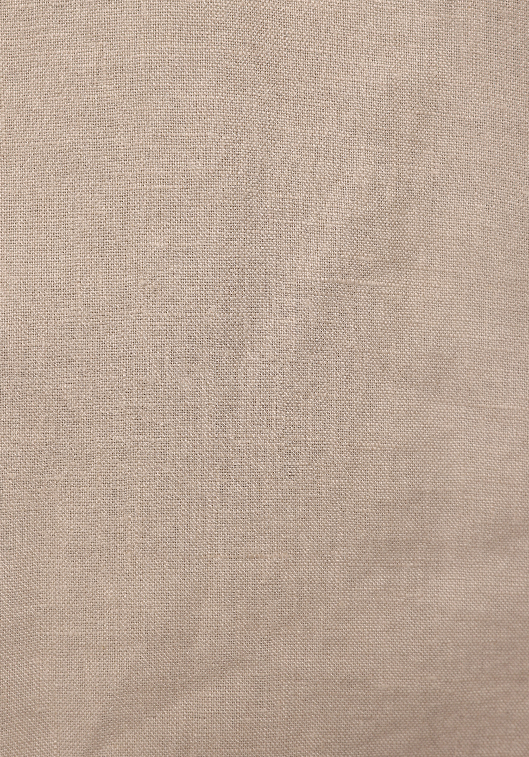 Boyfriend Fit Shirt Neck Düz Kadın Bej Uzun Kol Gömlek