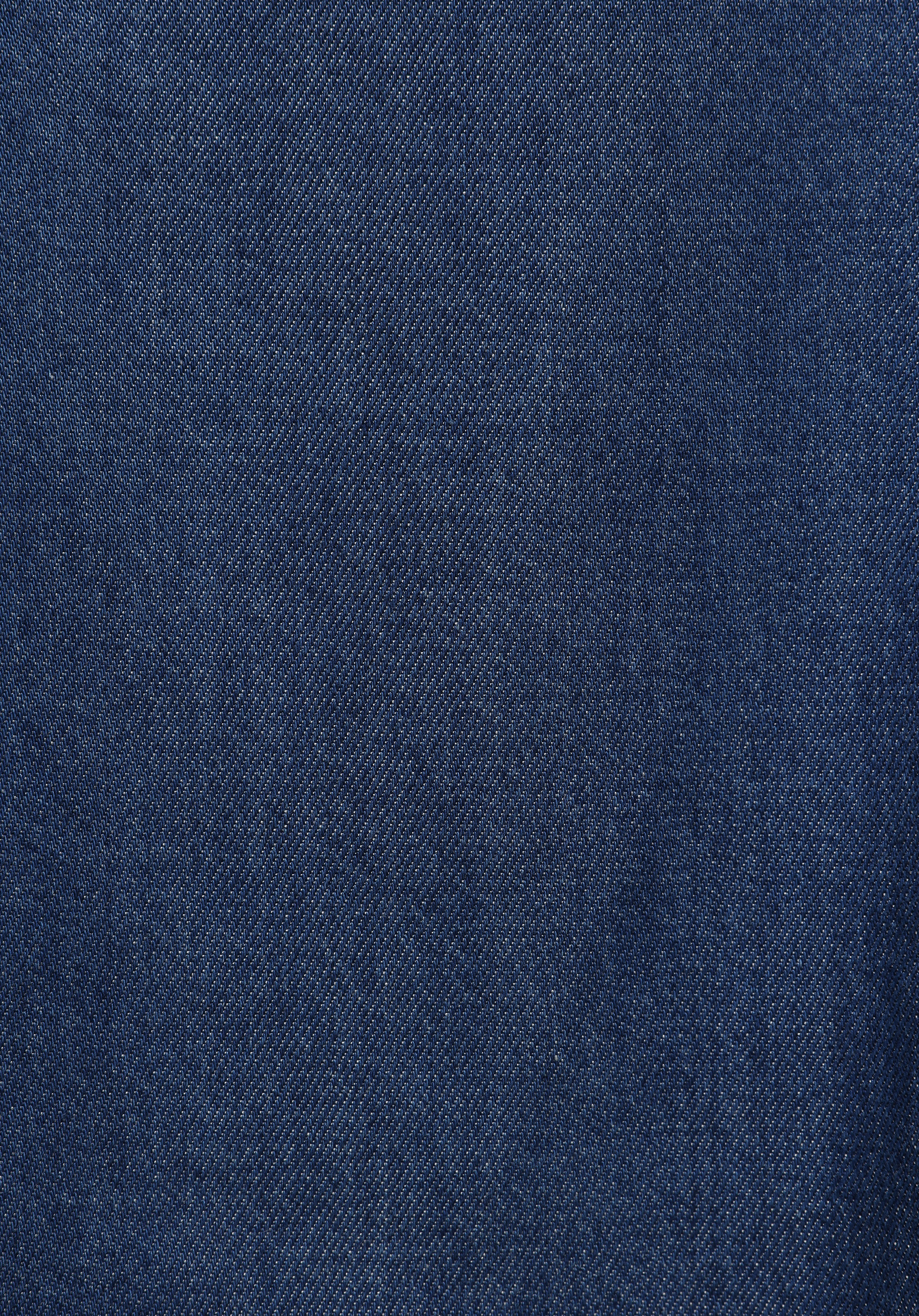 Regular Fit Düz Kadın Dark İndigo Denim Kısa Kol Elbise