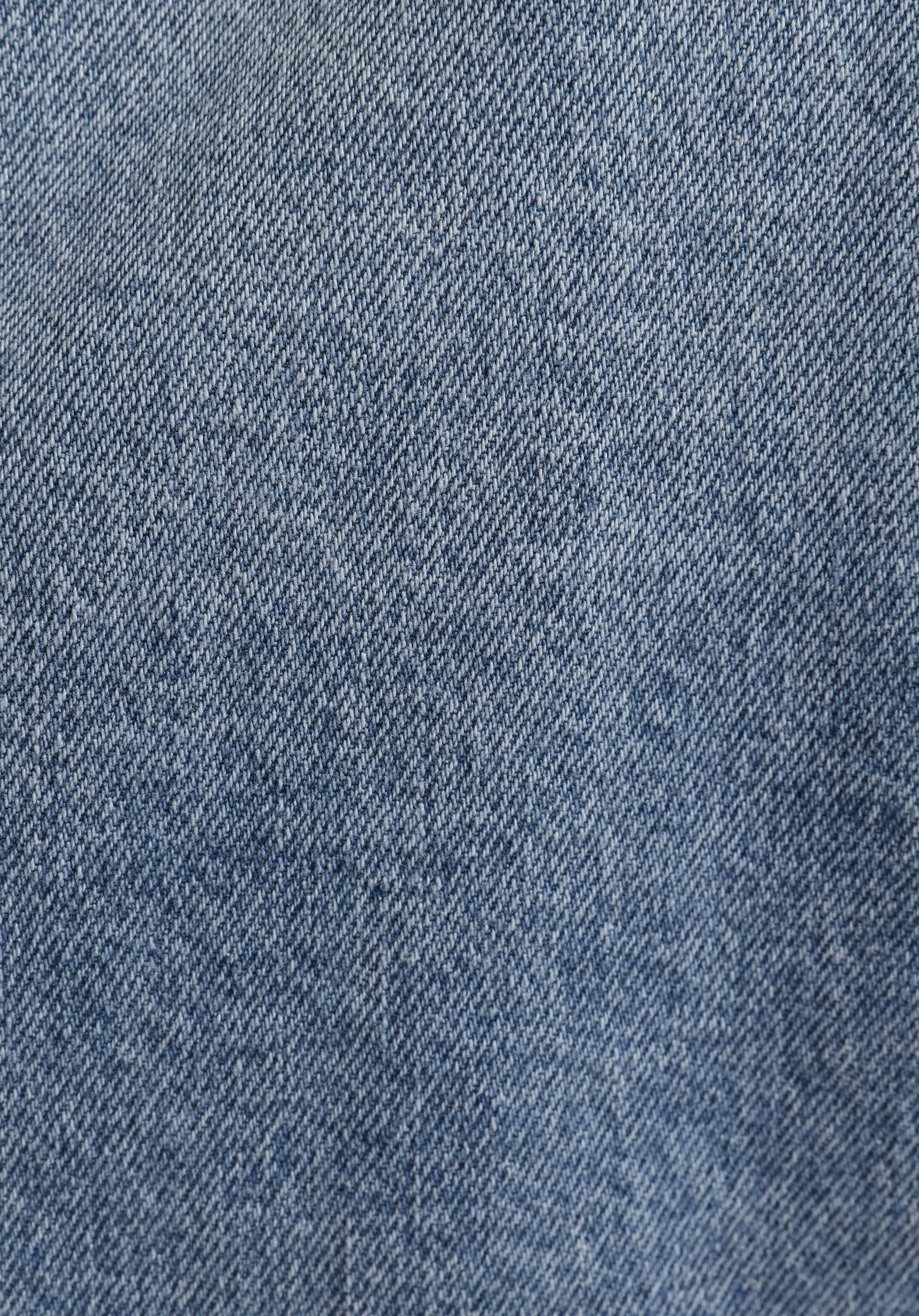 Regular Fit Düğmeli Astarsız  Kadın Mid İndigo Denim Ceket