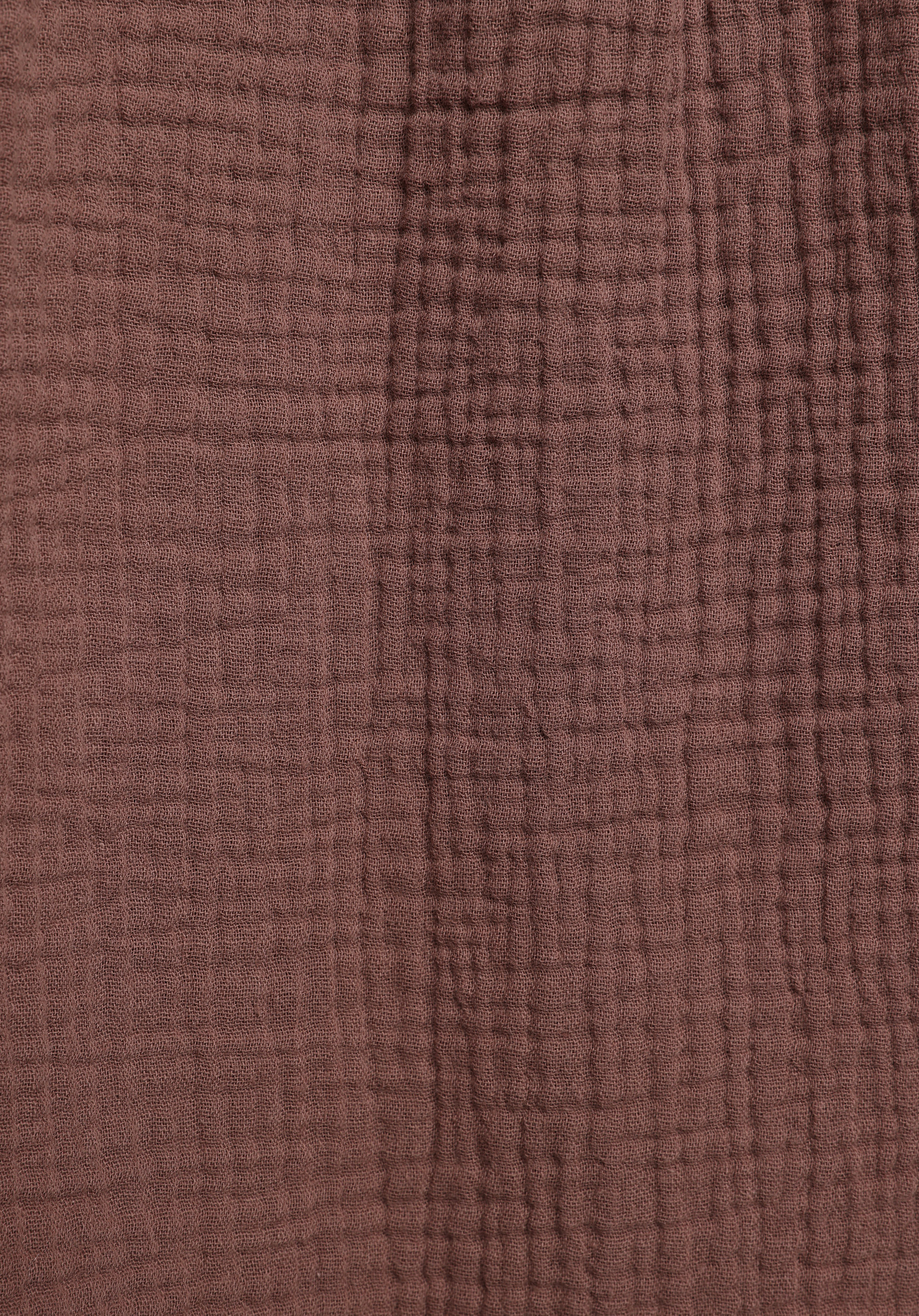 Fashion Fit Yuvarlak Yaka Düz Kadın Kahverengi Kısa Kol Gömlek