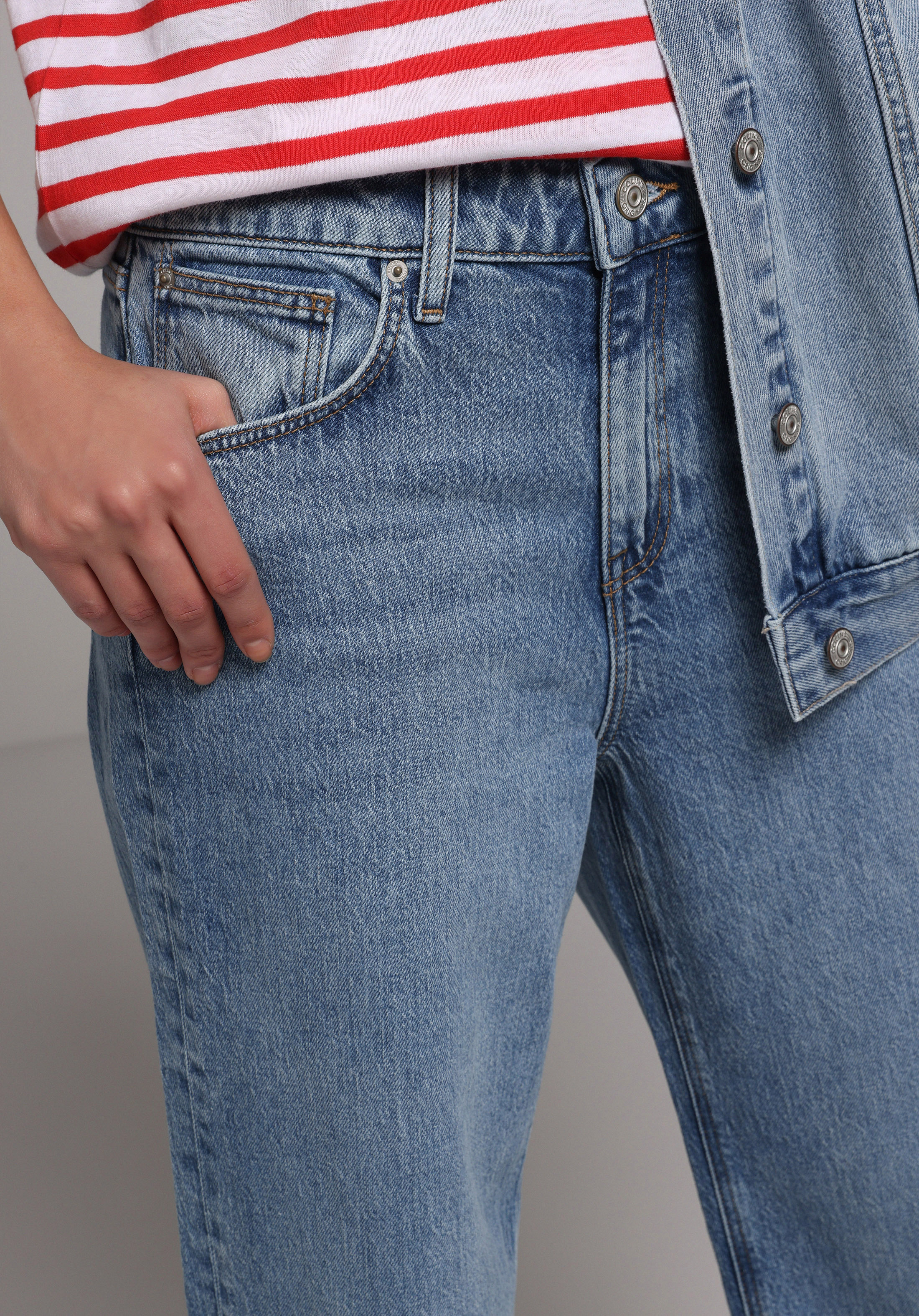 Regular Fit   Kadın Light İndigo Denim Jean Pantolon