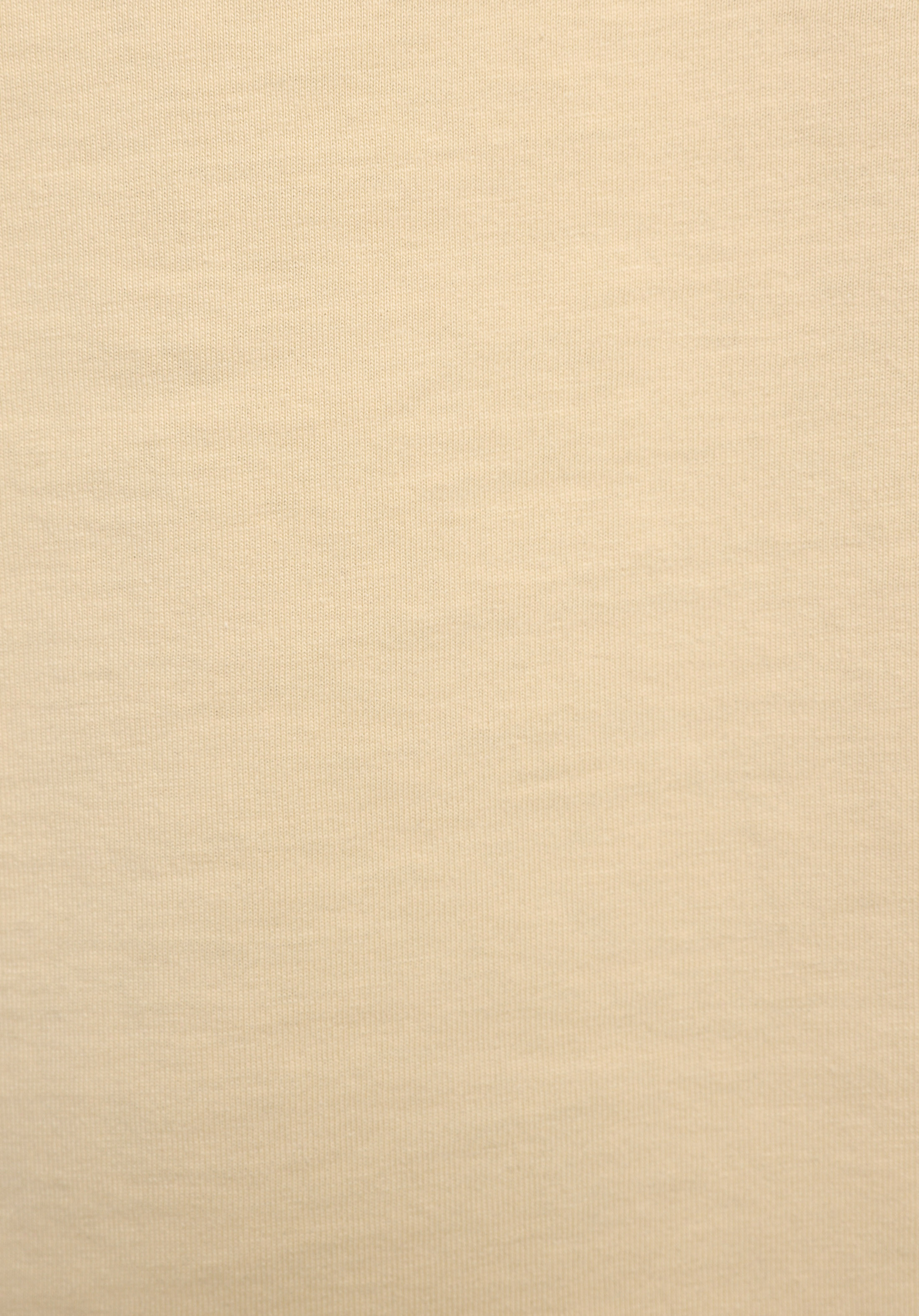 Regular Fit Yuvarlak Yaka Baskılı Kadın Sari Kısa Kol Tişört