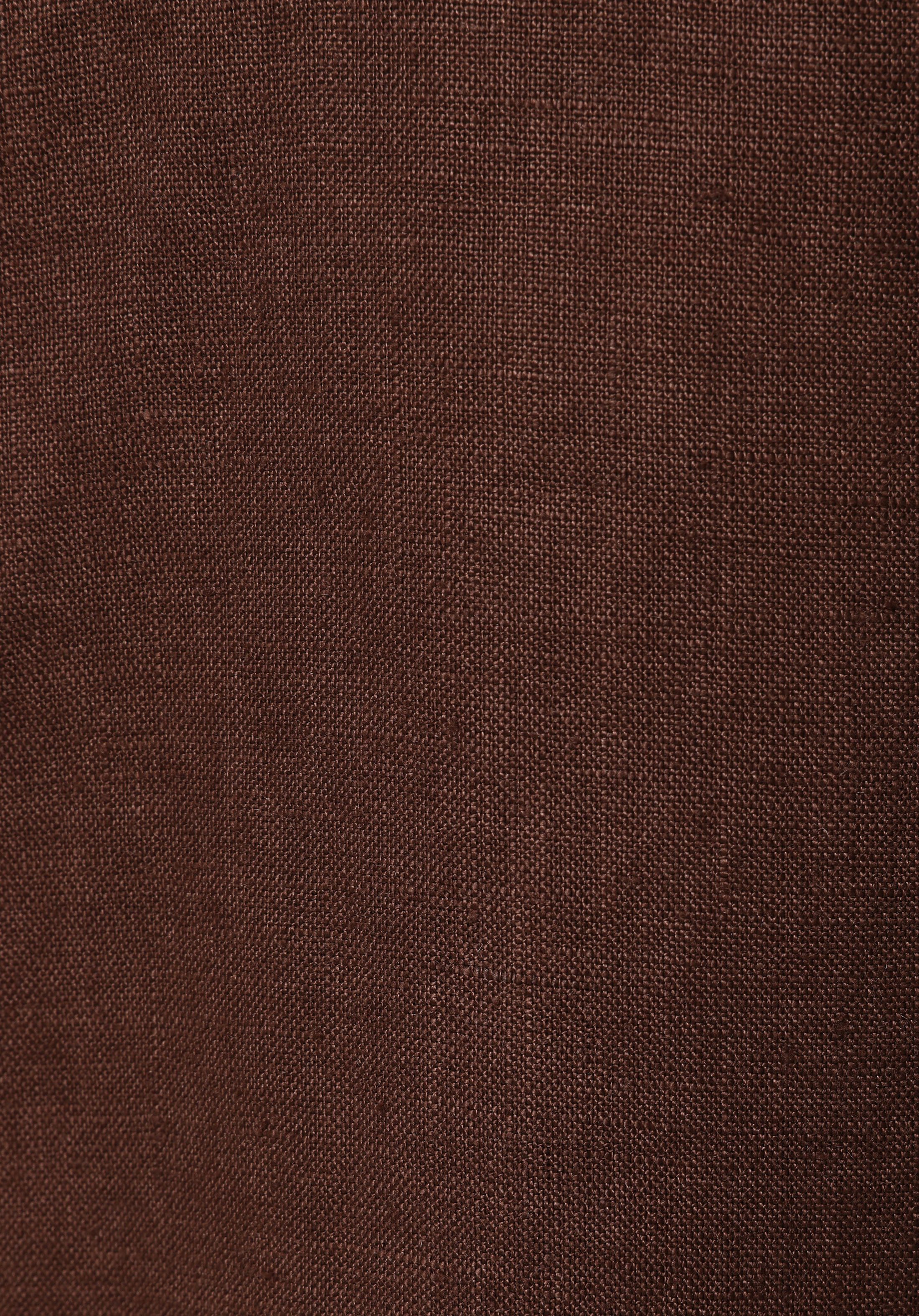 Boyfriend Fit Shirt Neck Düz Kadın Kahverengi Uzun Kol Gömlek