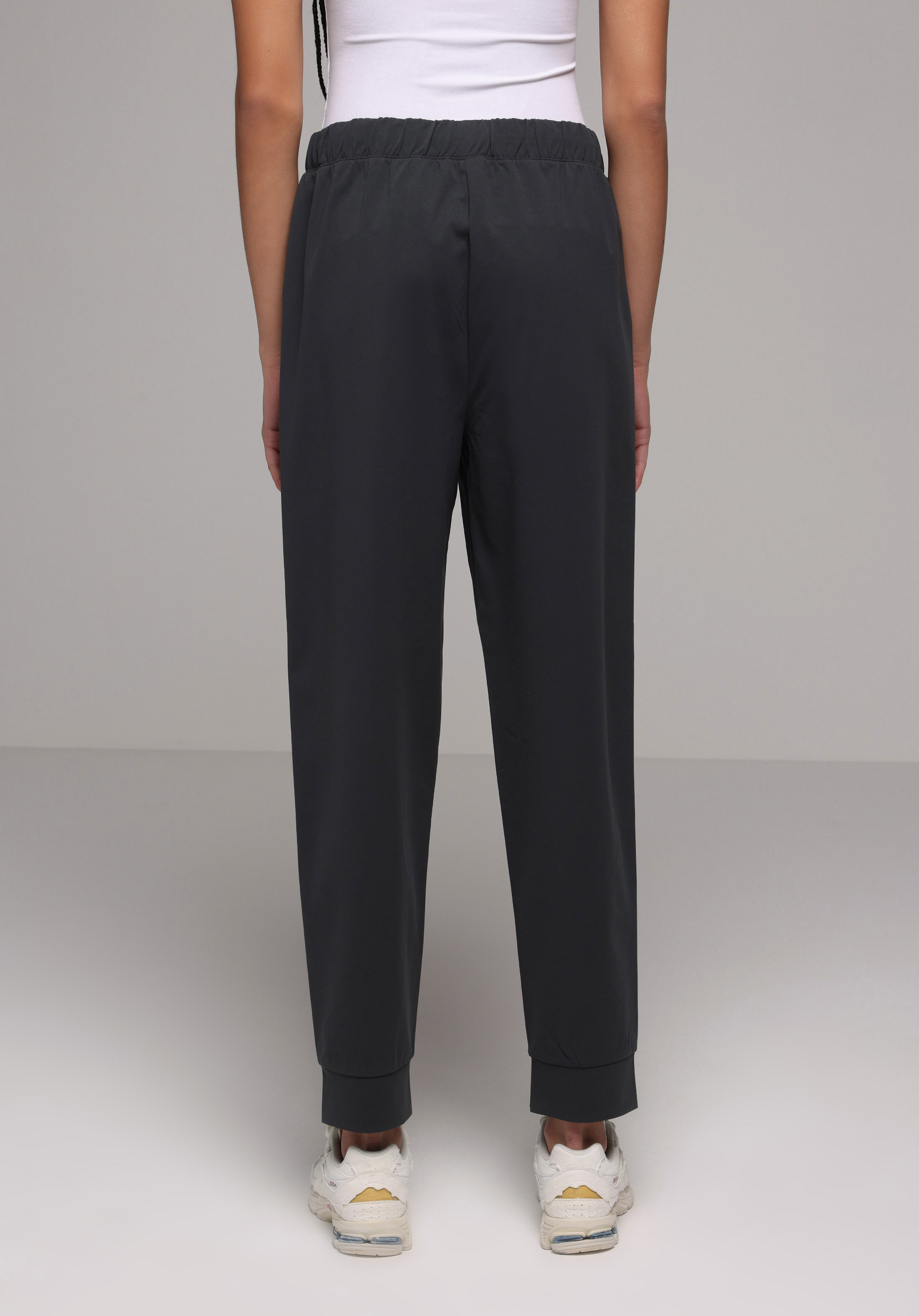 Regular Fit Orta Bel Düz Kadın Antrasit Eşofman Altı