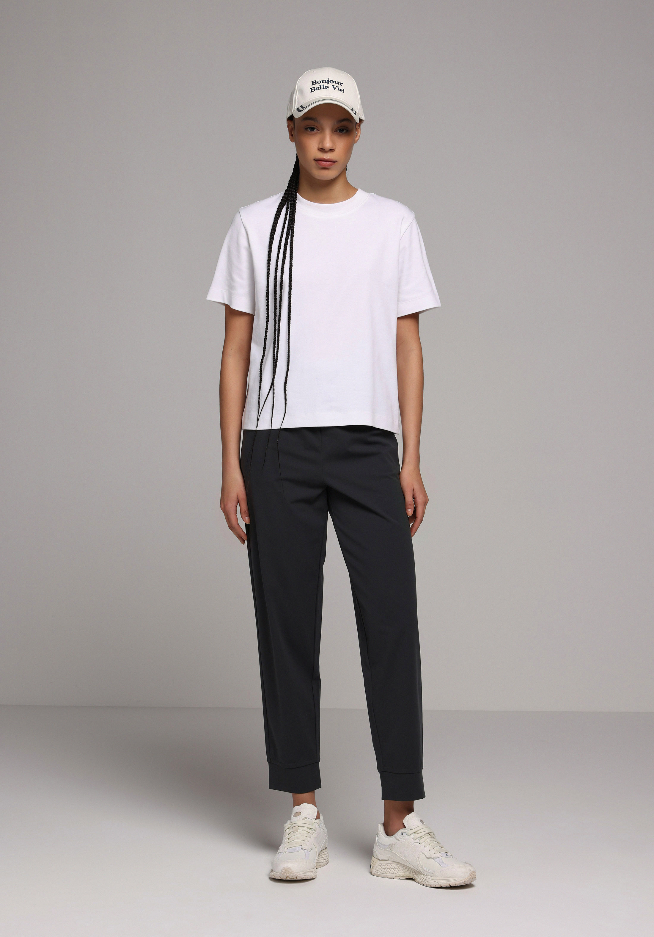 Regular Fit Orta Bel Düz Kadın Antrasit Eşofman Altı