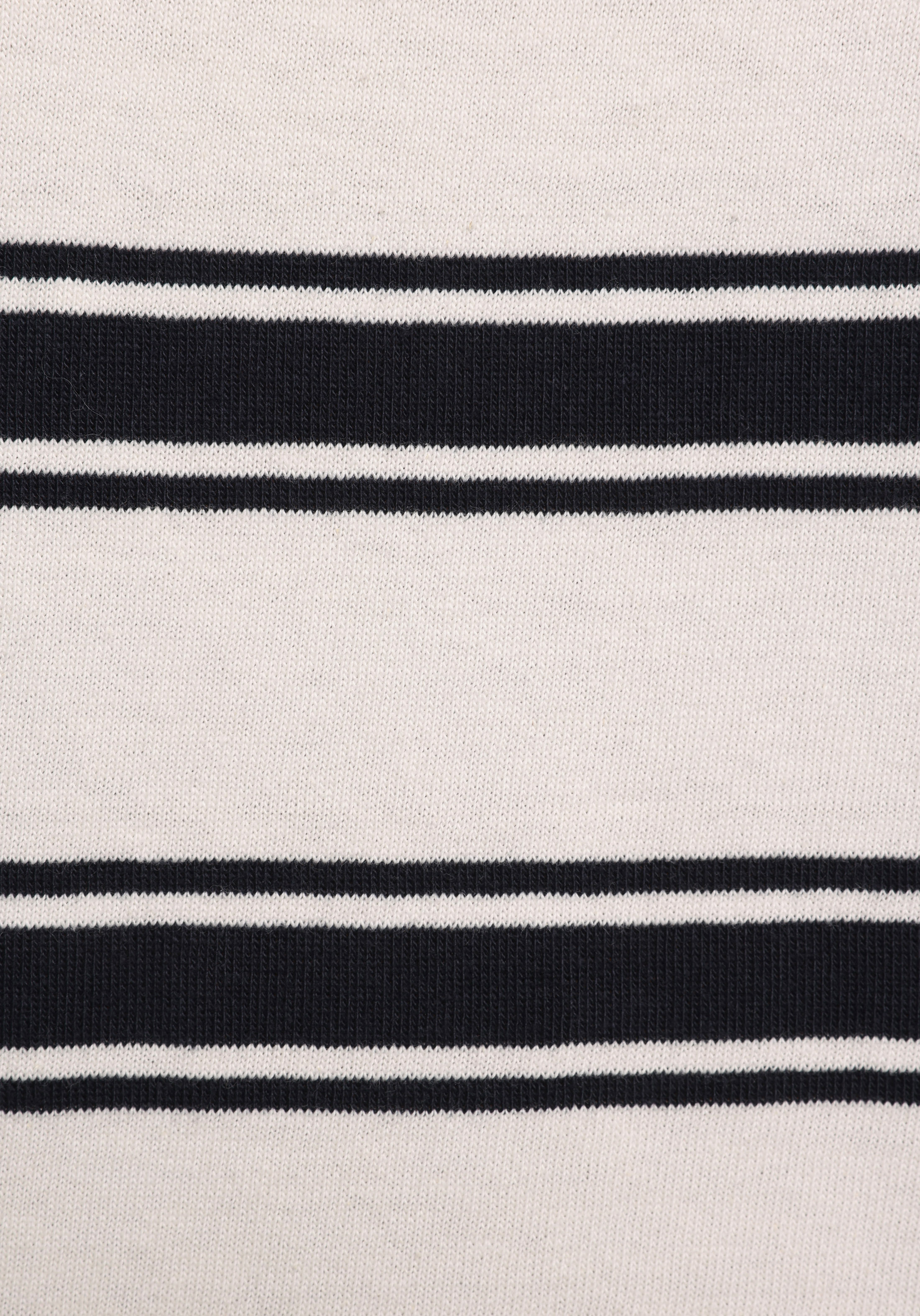 Regular Fit Yuvarlak Yaka Çizgili Kadın Lacivert Kısa Kol Tişört