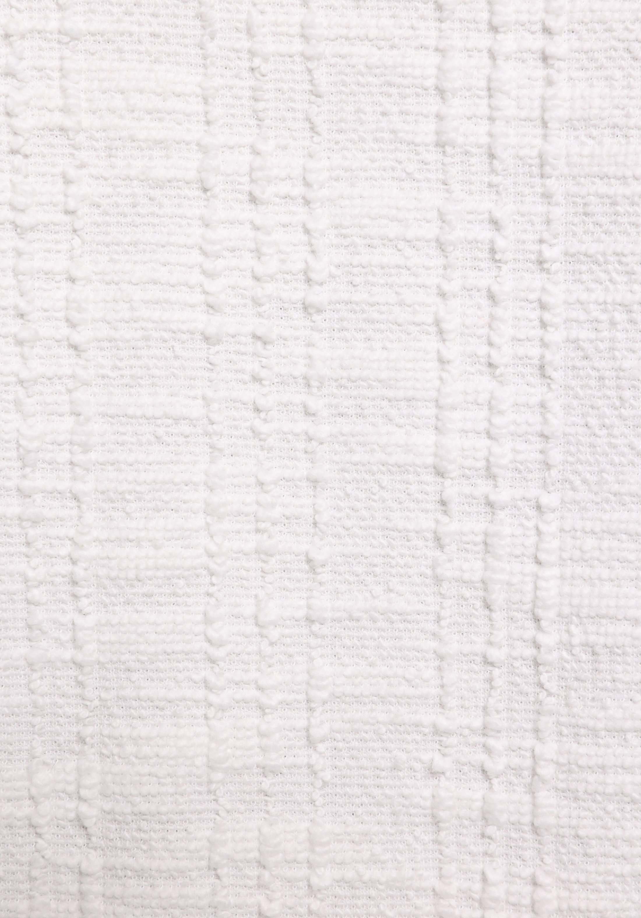 Regular Fit Jakarlı Kadın Beyaz Kısa Kol Elbise