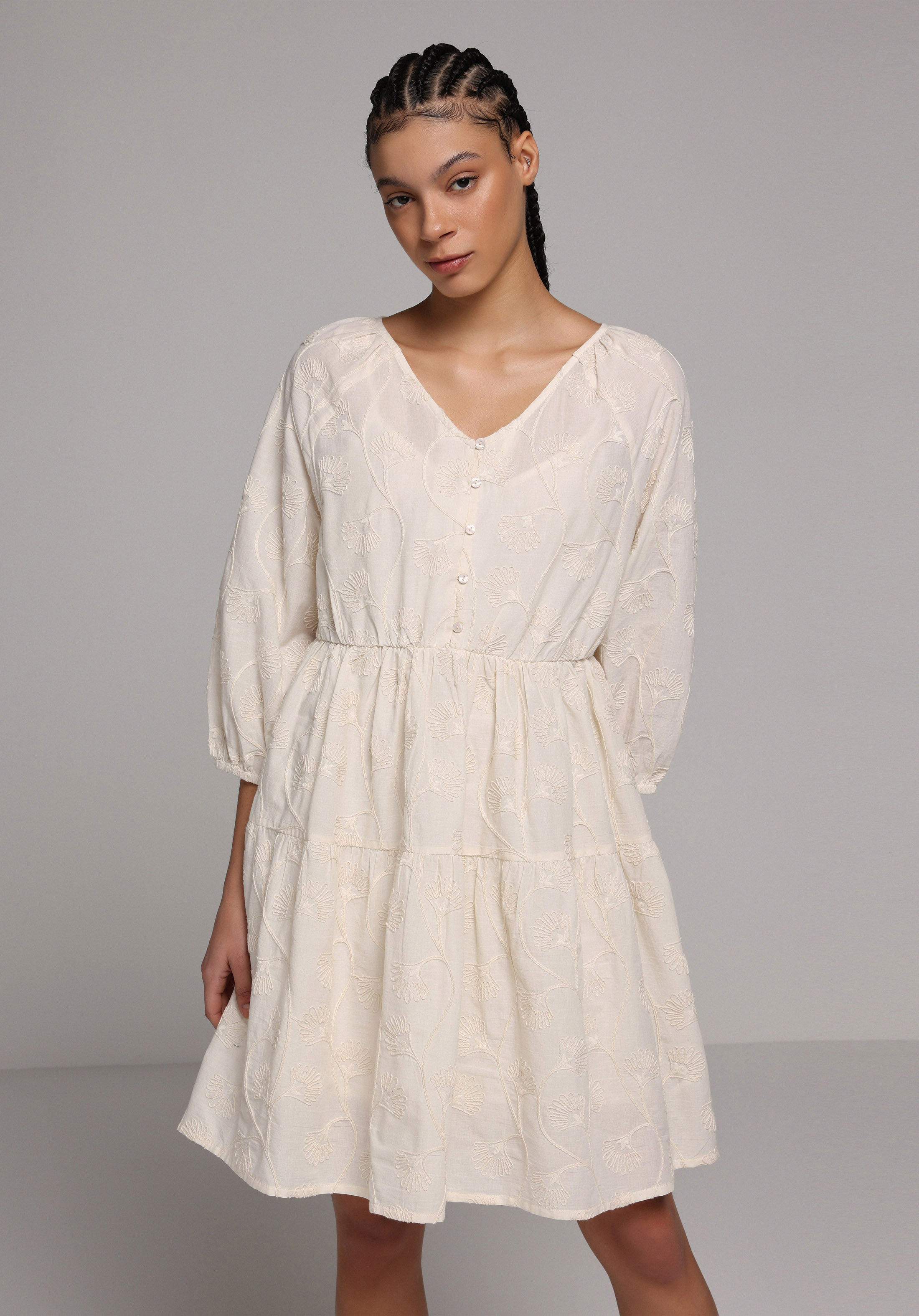 Regular Fit  Kadın Bej  Elbise