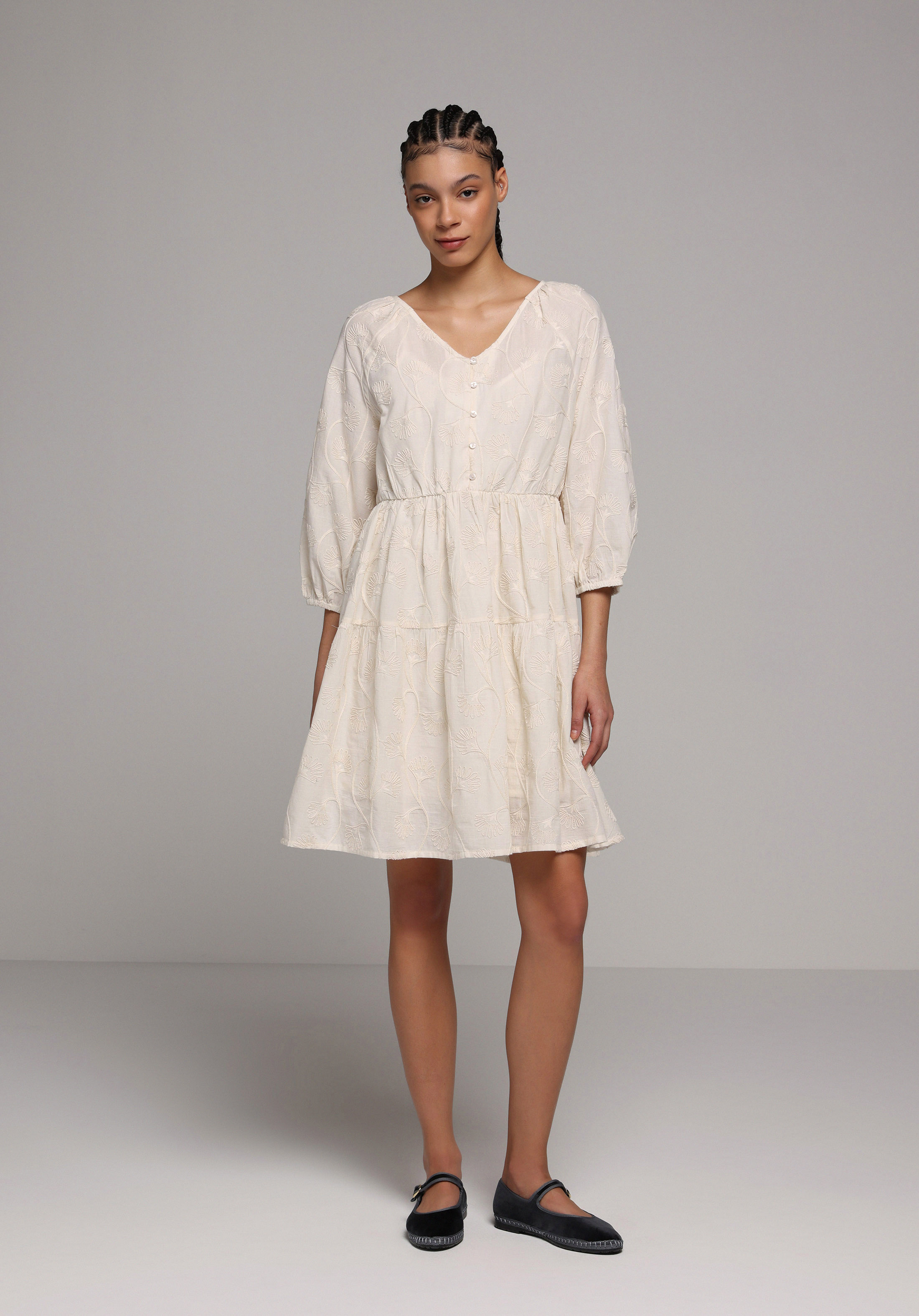 Regular Fit  Kadın Bej  Elbise