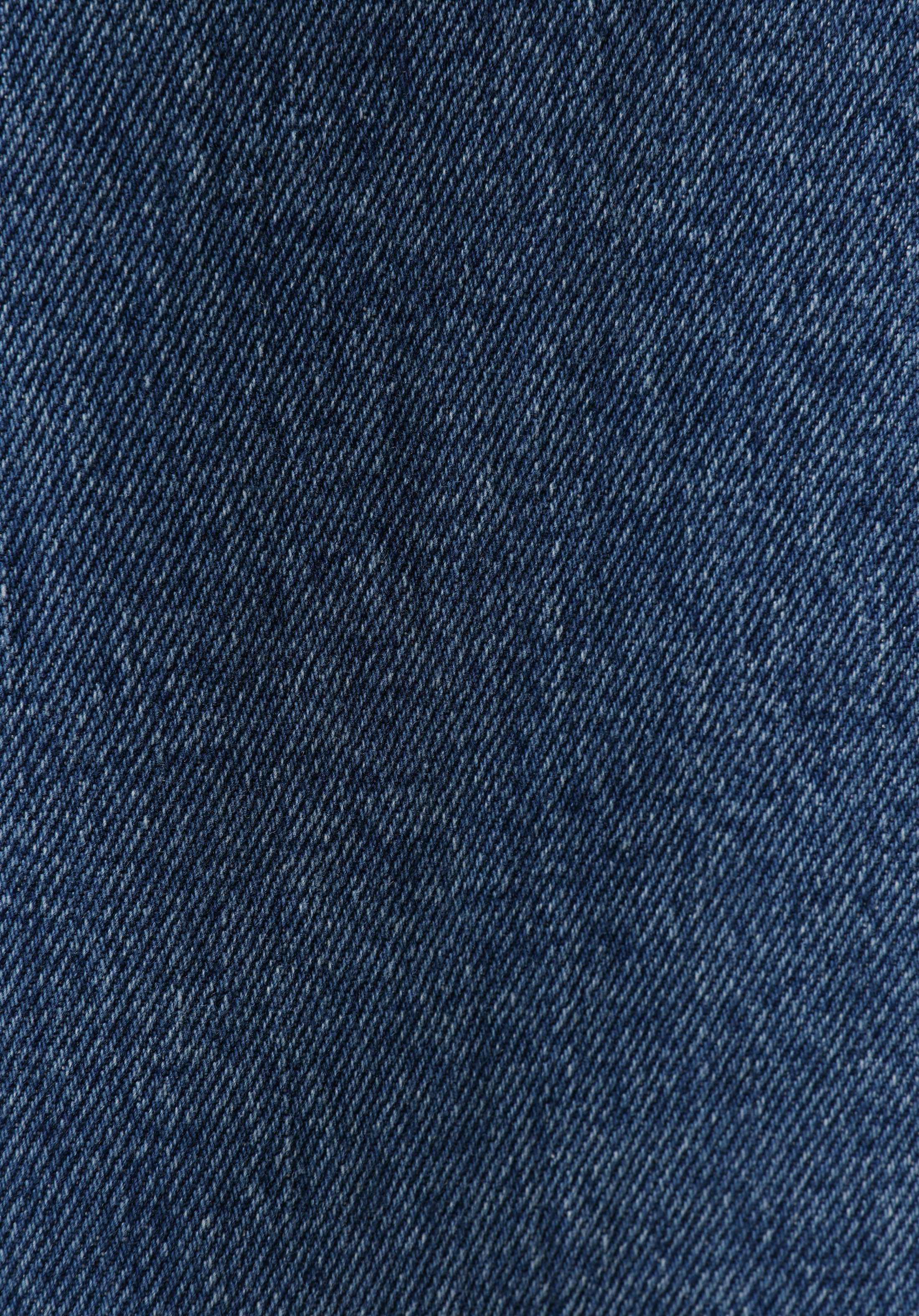 Mom Fit   Kadın Mid İndigo Denim Jean Pantolon