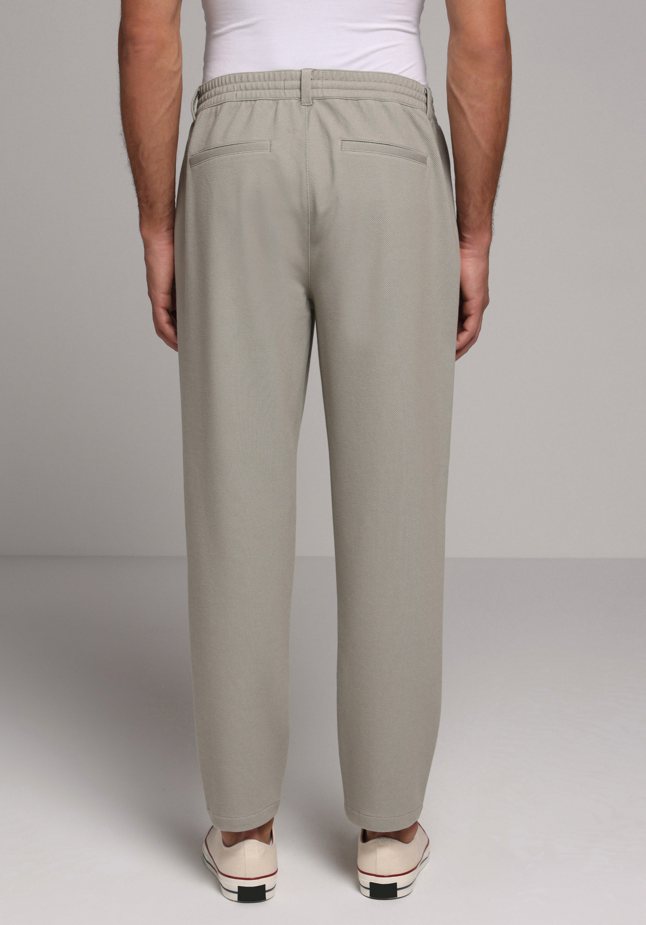 Regular Fit Orta Bel Düz Paça Erkek Yeşil  Pantolon