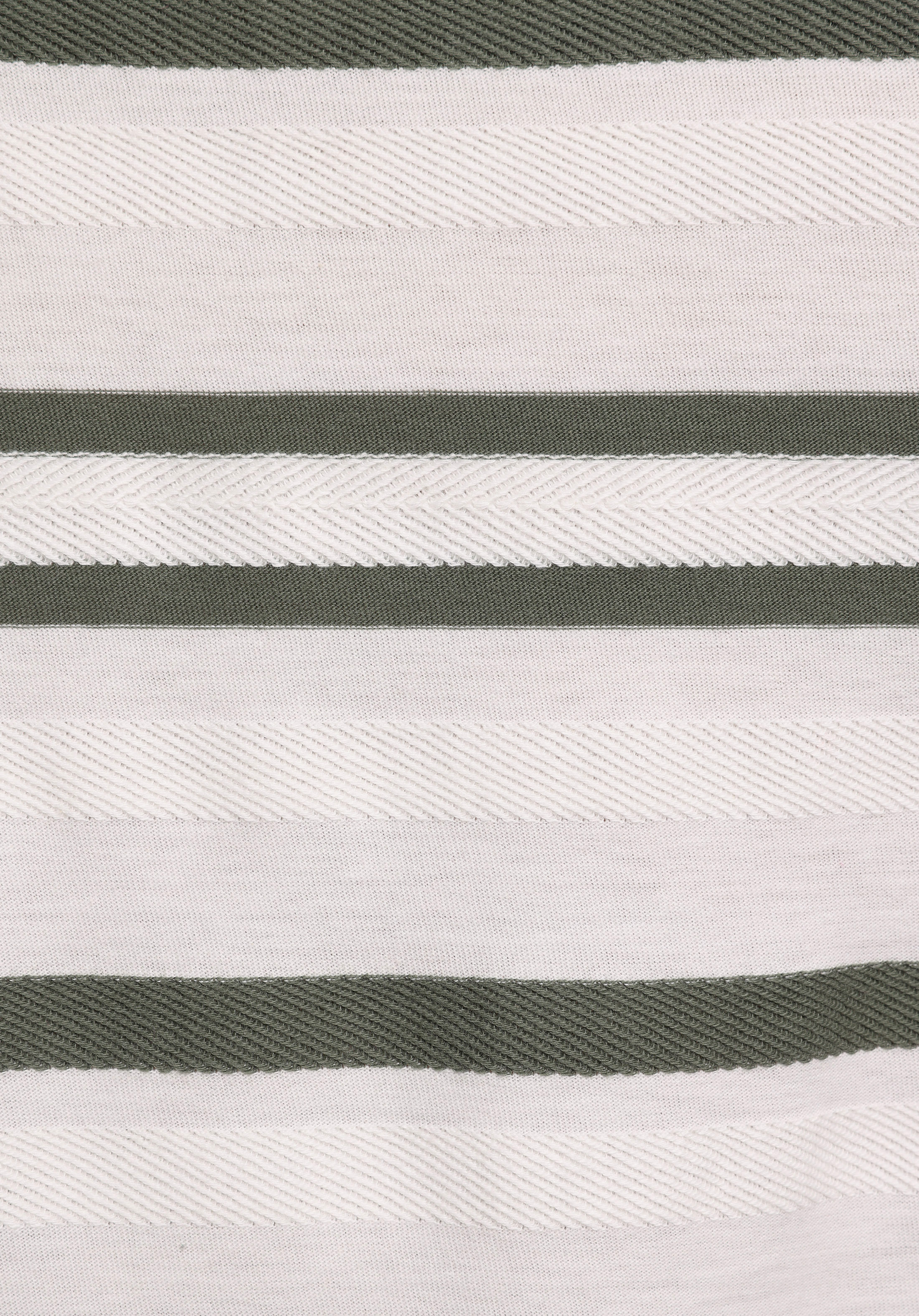 Regular Fit Yuvarlak Yaka Çizgili Erkek Beyaz Kısa Kol Tişört