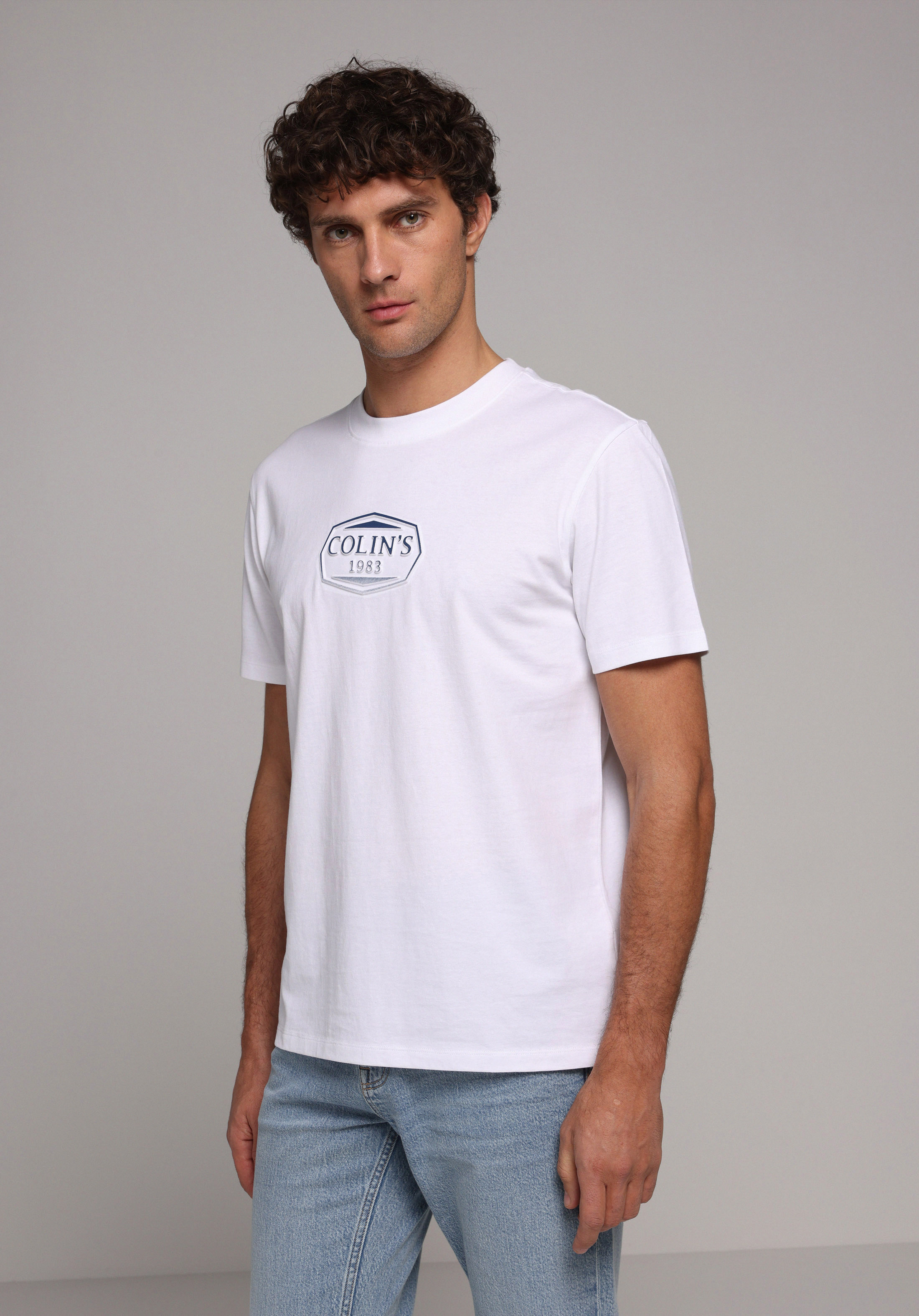 Regular Fit Yuvarlak Yaka Düz Erkek Beyaz Kısa Kol Tişört