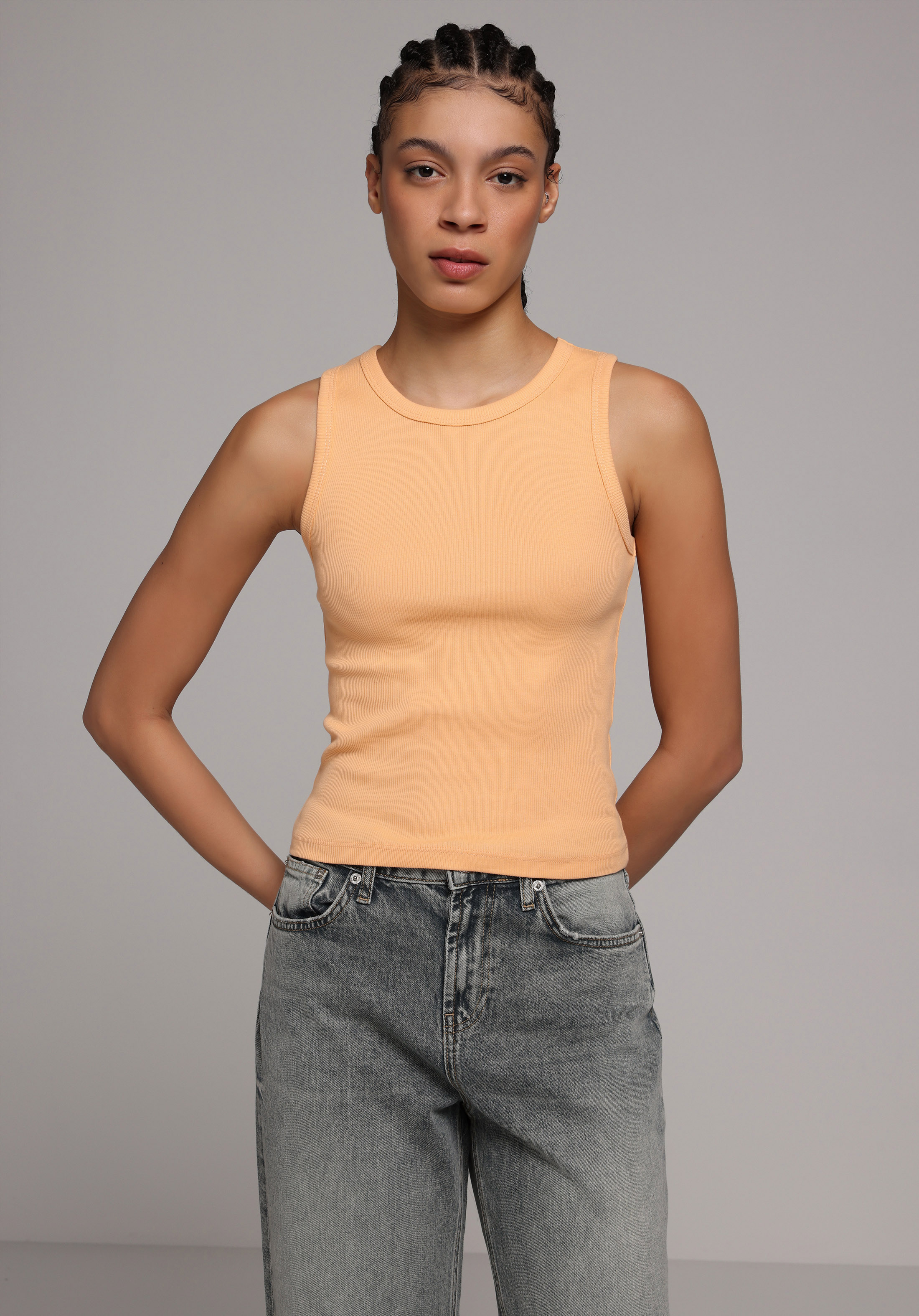 Slim Fit   Kadın Turuncu Atlet