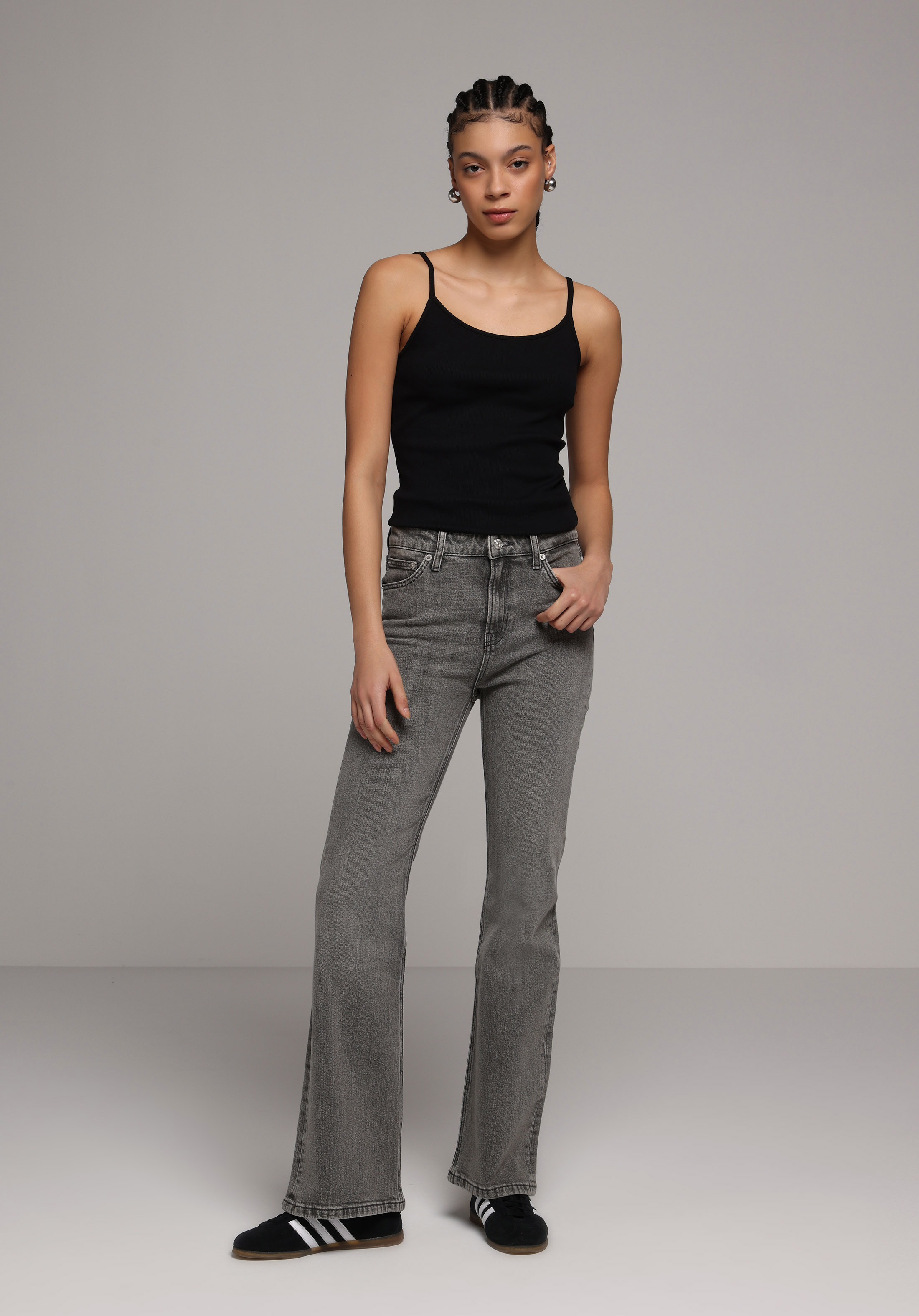 Slim Fit   Kadın Siyah Atlet