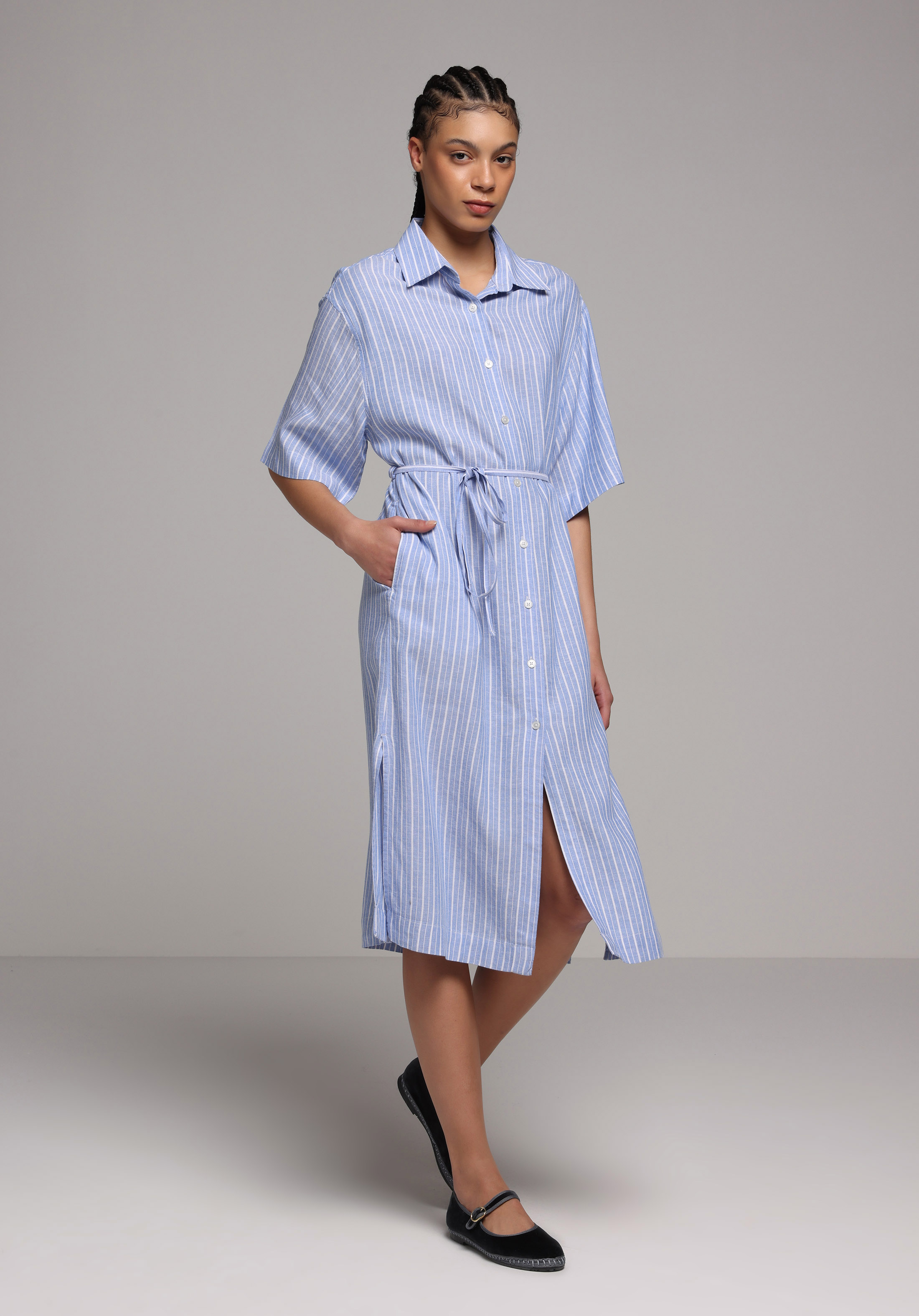 Regular Fit  Kadın Mavi  Elbise