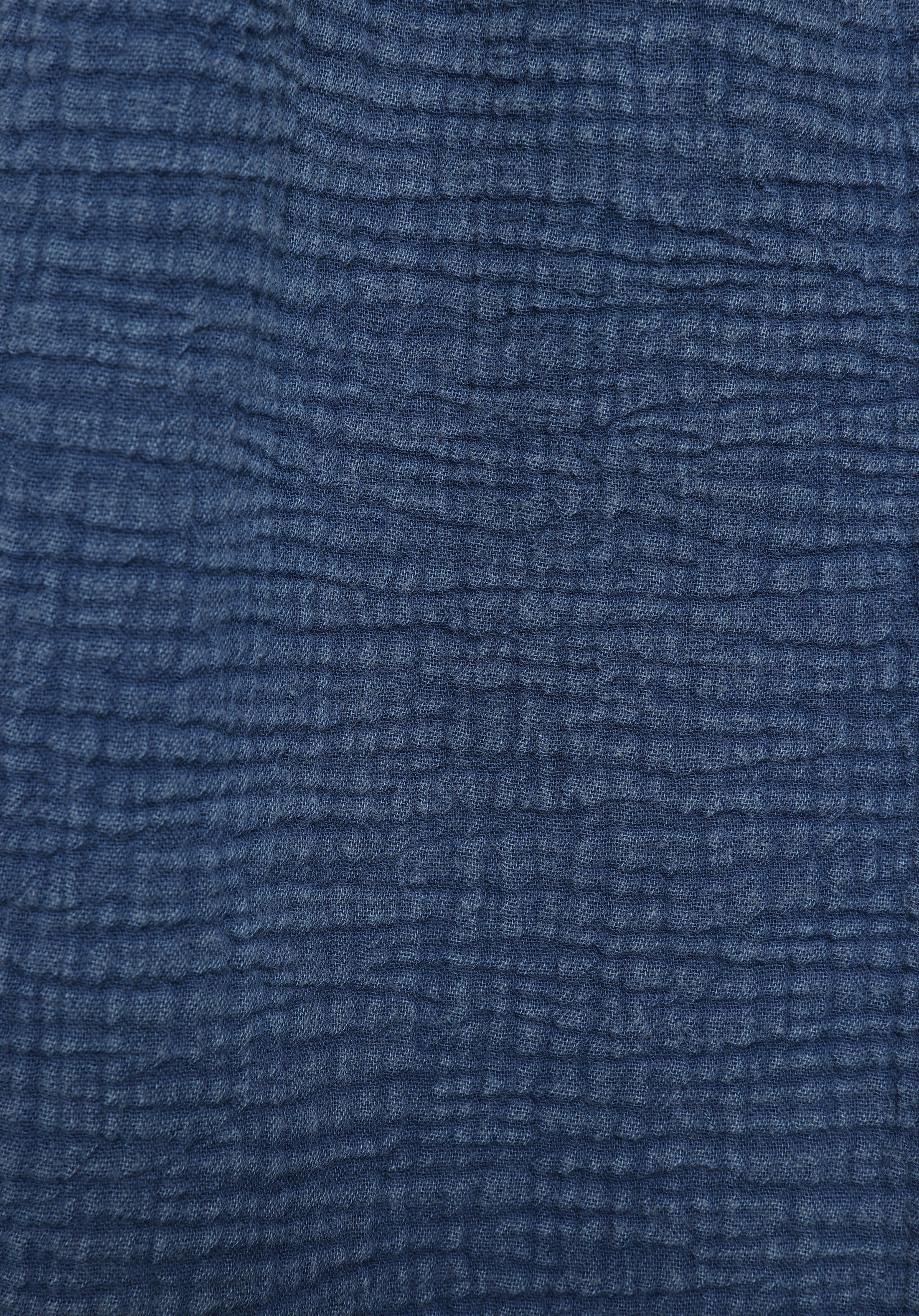 Fashion Fit Yuvarlak Yaka Düz Kadın Mavi Kısa Kol Gömlek