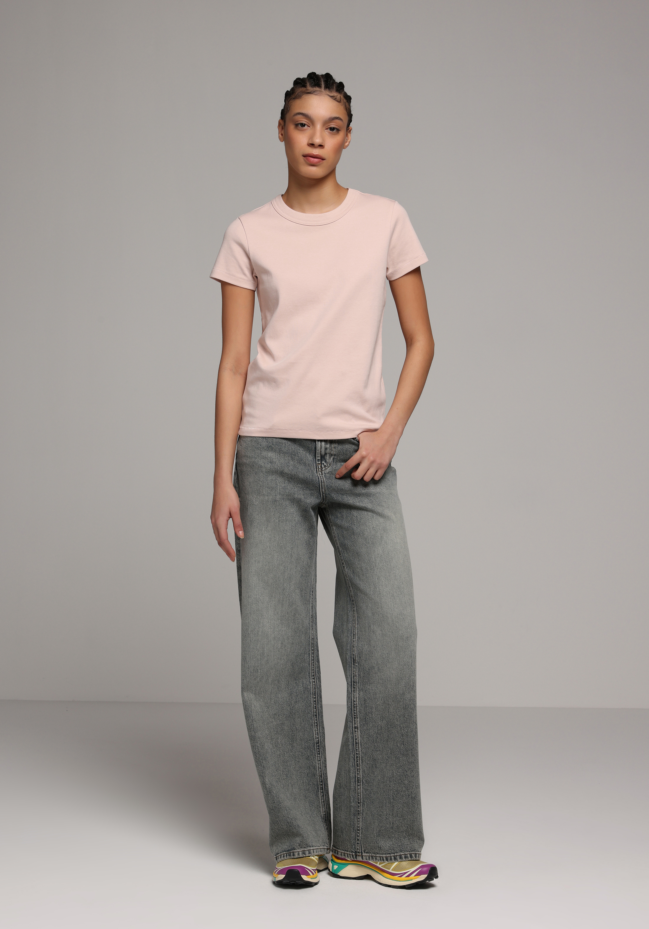 Regular Fit   Kadın Green Cast Denim Jean Pantolon