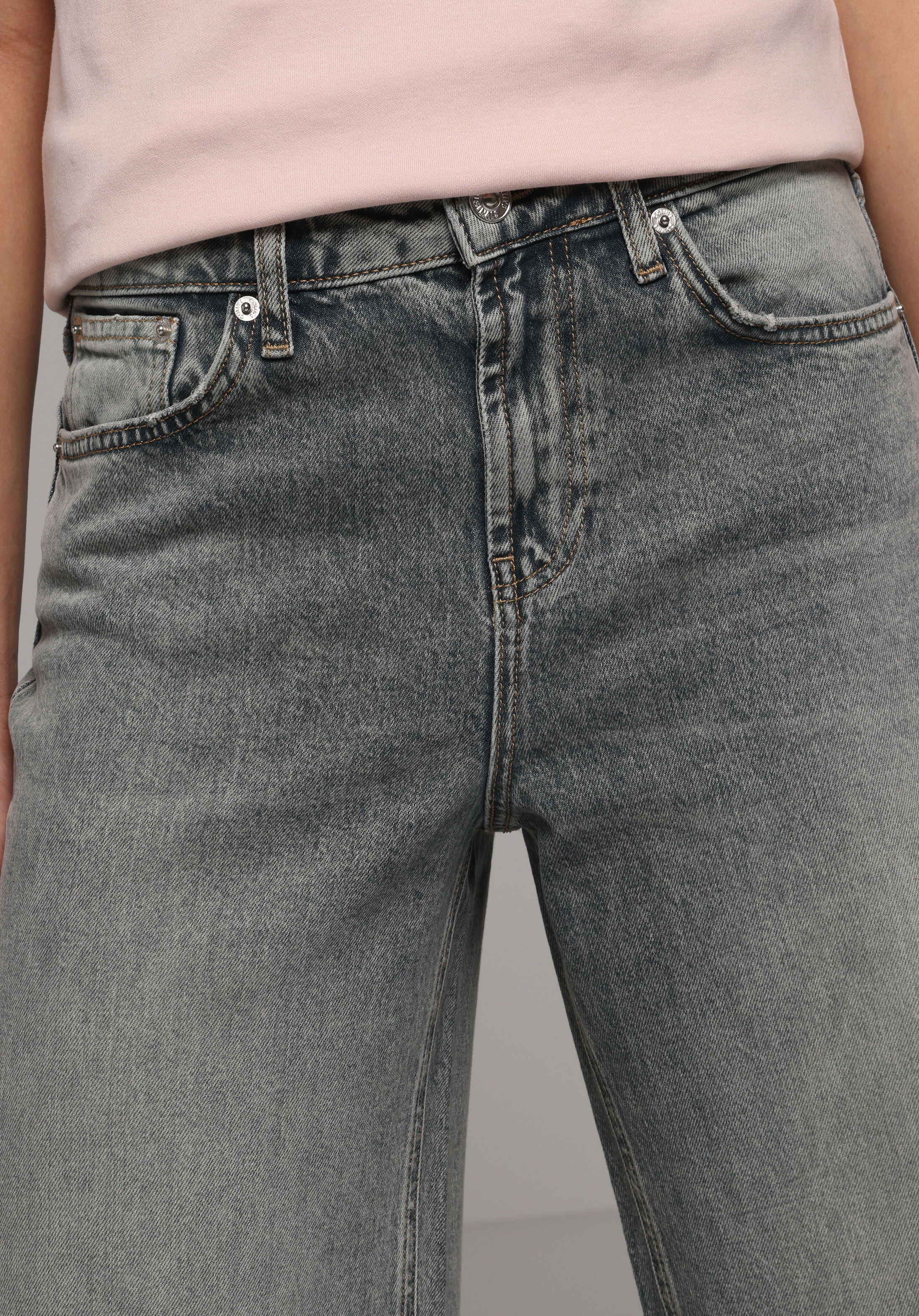 Regular Fit   Kadın Green Cast Denim Jean Pantolon