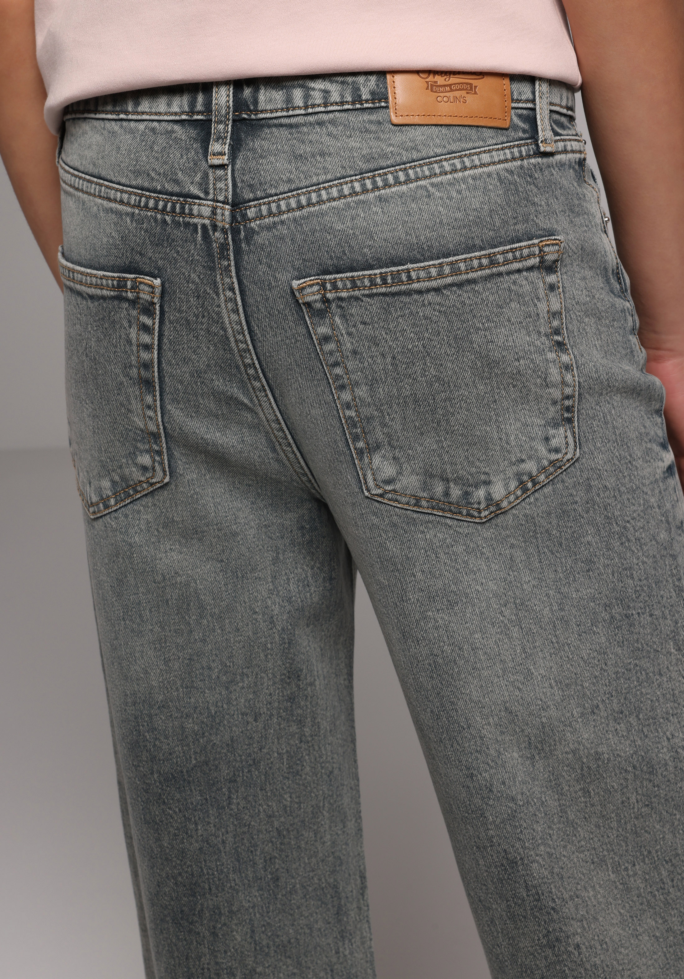 Regular Fit   Kadın Green Cast Denim Jean Pantolon