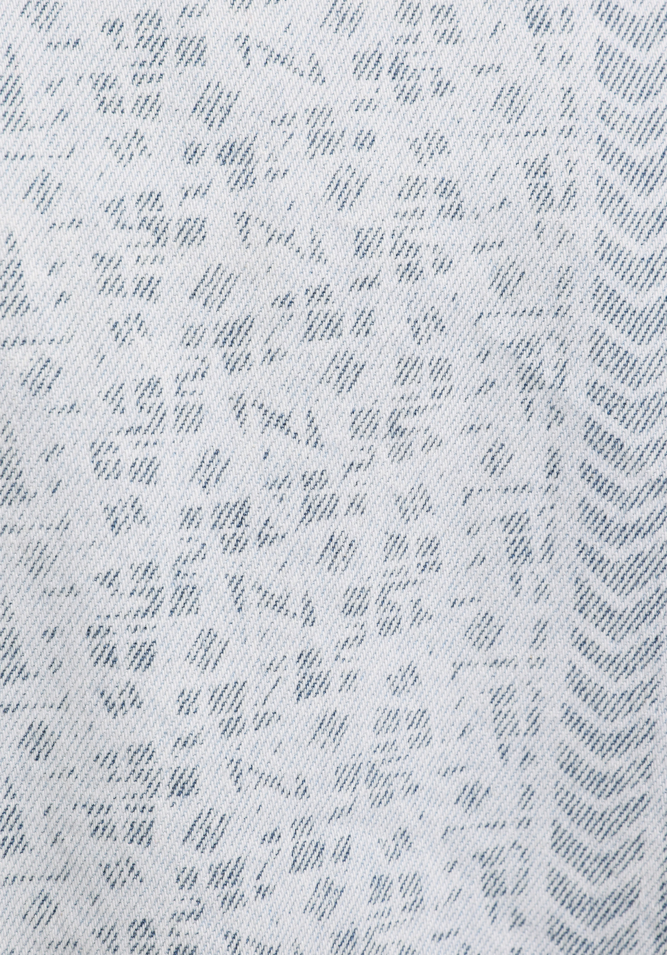 Regular Fit Fermuarlı Astarsız  Kadın Bleach İndigo Denim Ceket