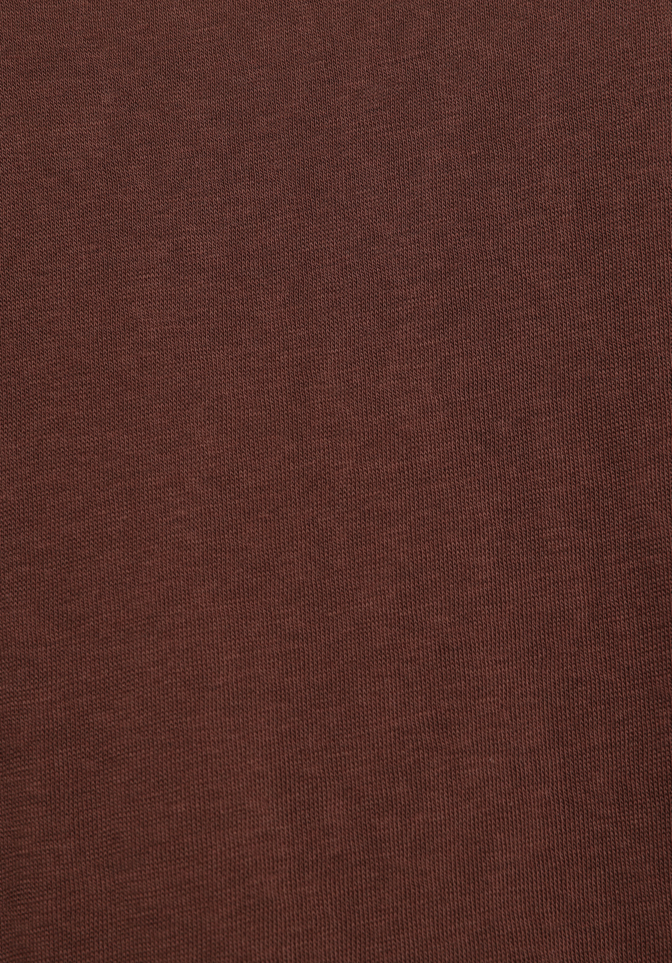 Regular Fit Yuvarlak Yaka Düz Kadın Kahverengi Kısa Kol Tişört