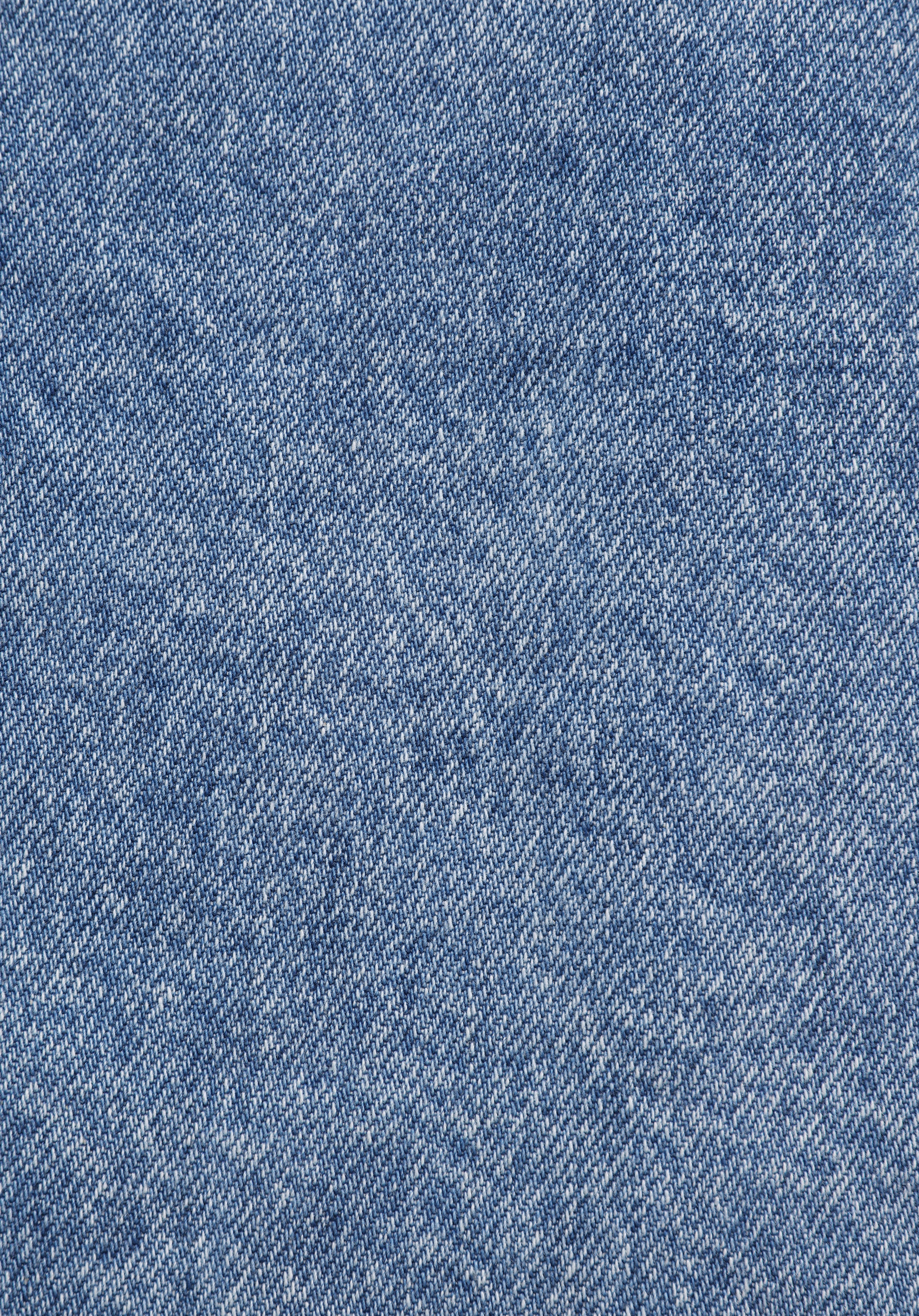 Regular Fit Düğmeli Astarsız  Kadın Mid İndigo Denim Ceket