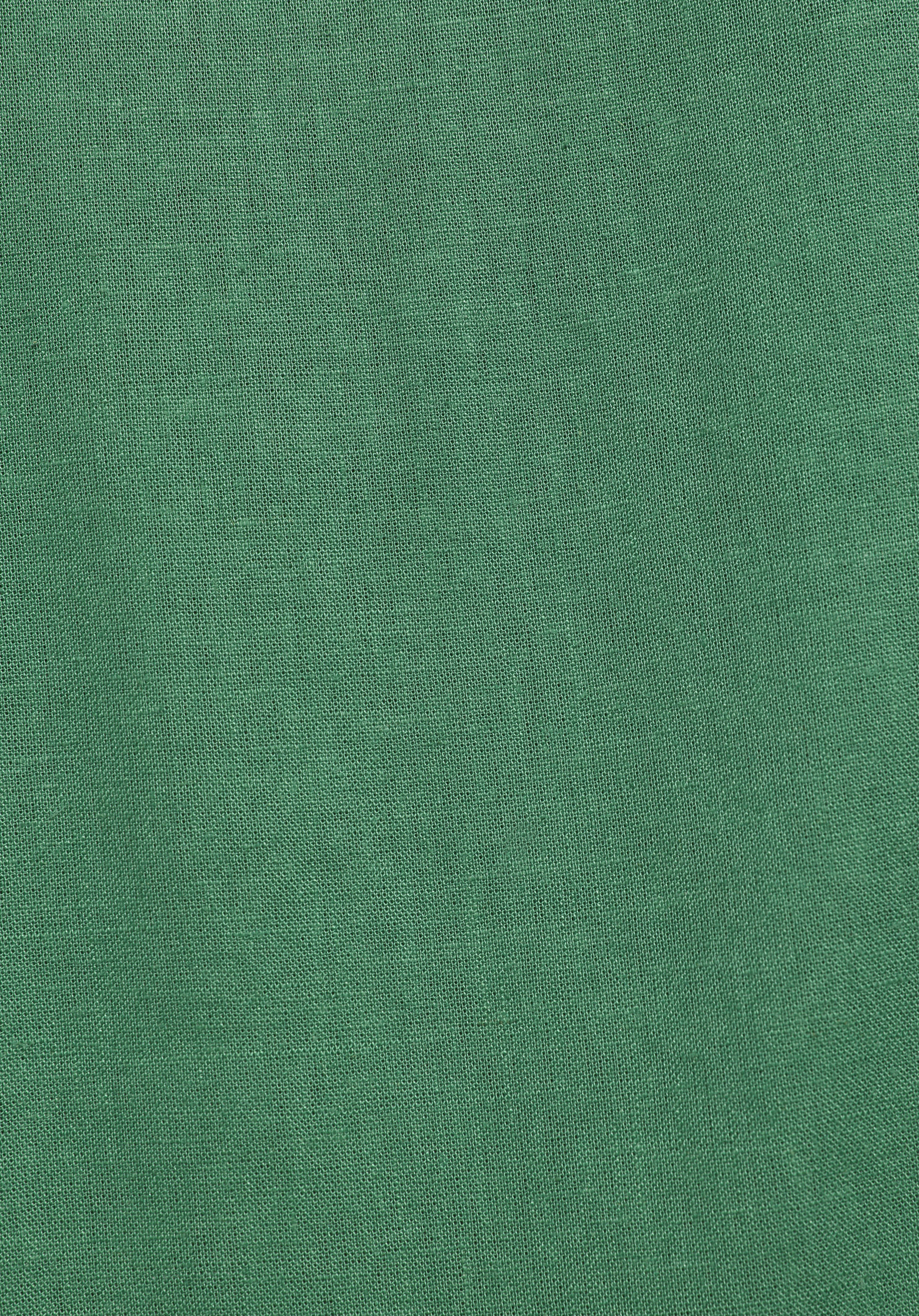 Fashion Fit Shirt Neck Düz Kadın Yeşil Kısa Kol Gömlek