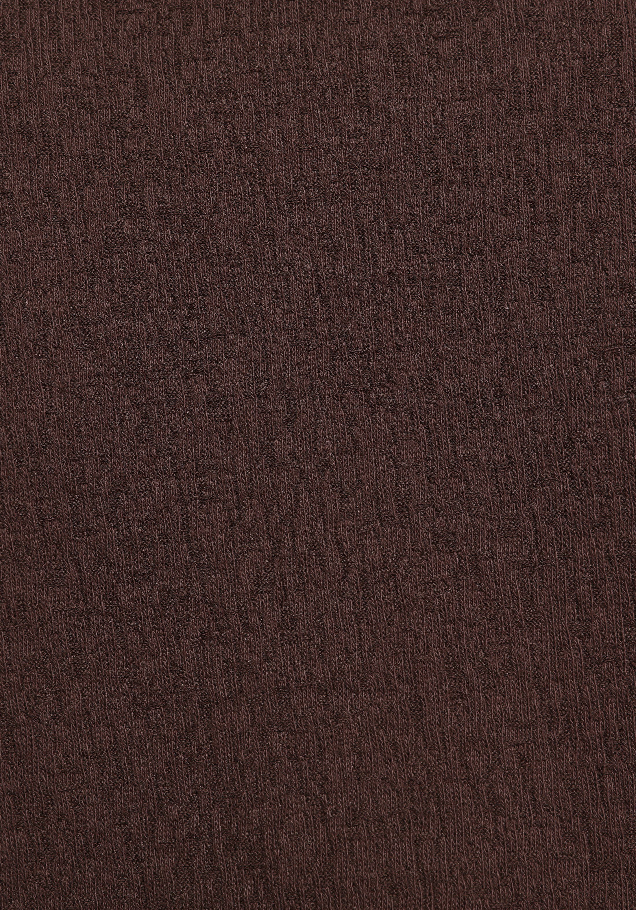 Regular Fit Yuvarlak Yaka Düz Kadın Kahverengi Kısa Kol Tişört