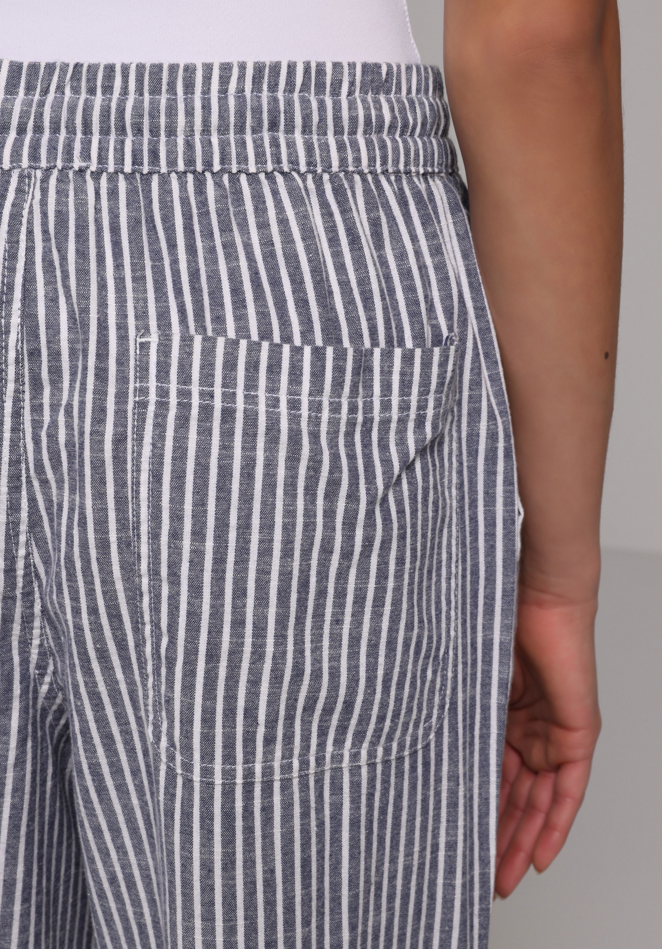 Regular Fit Yüksel Bel Geniş Paça Kadın Ekru  Pantolon