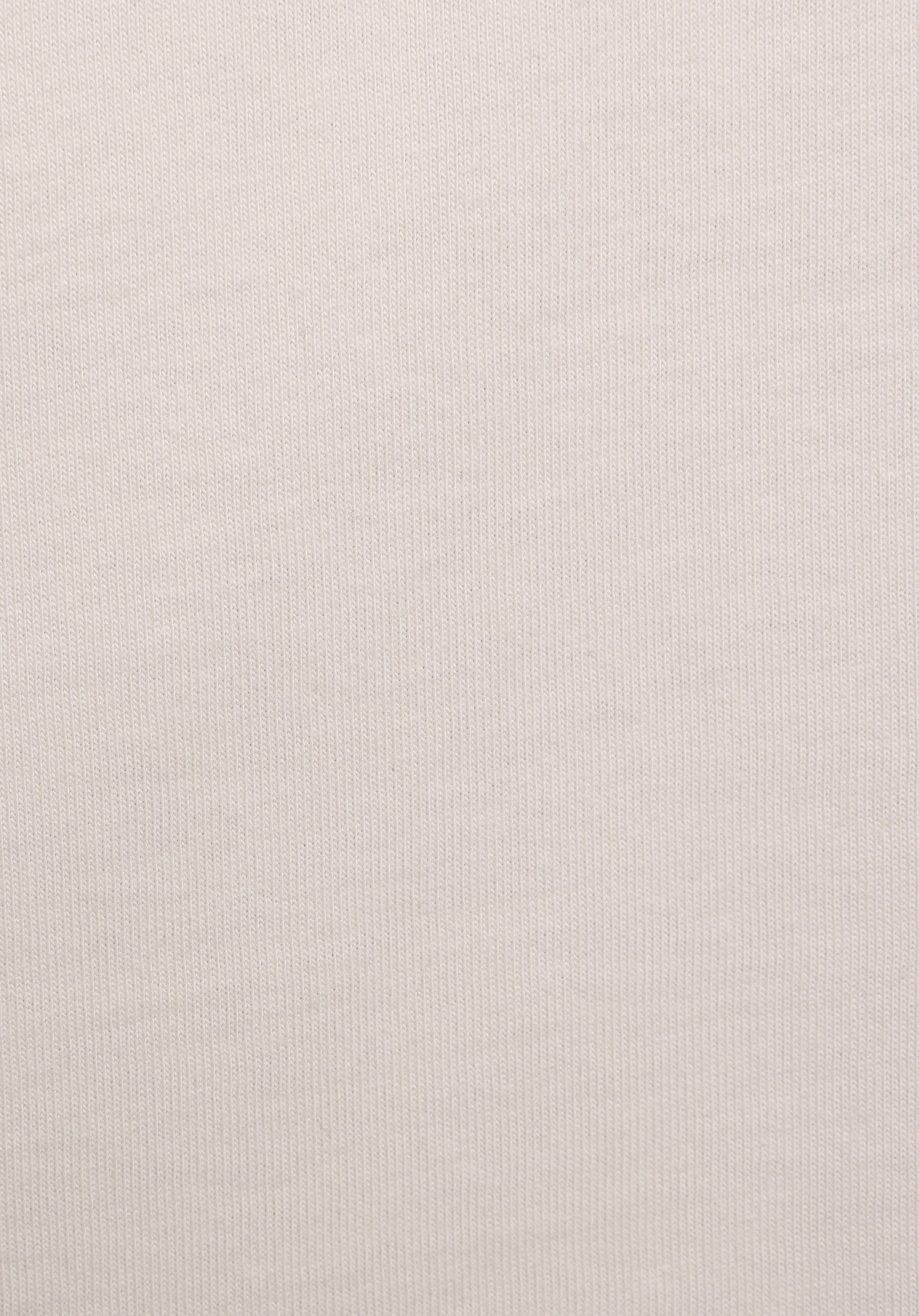 Regular Fit Yuvarlak Yaka Baskılı Kadın Ekru Kısa Kol Tişört