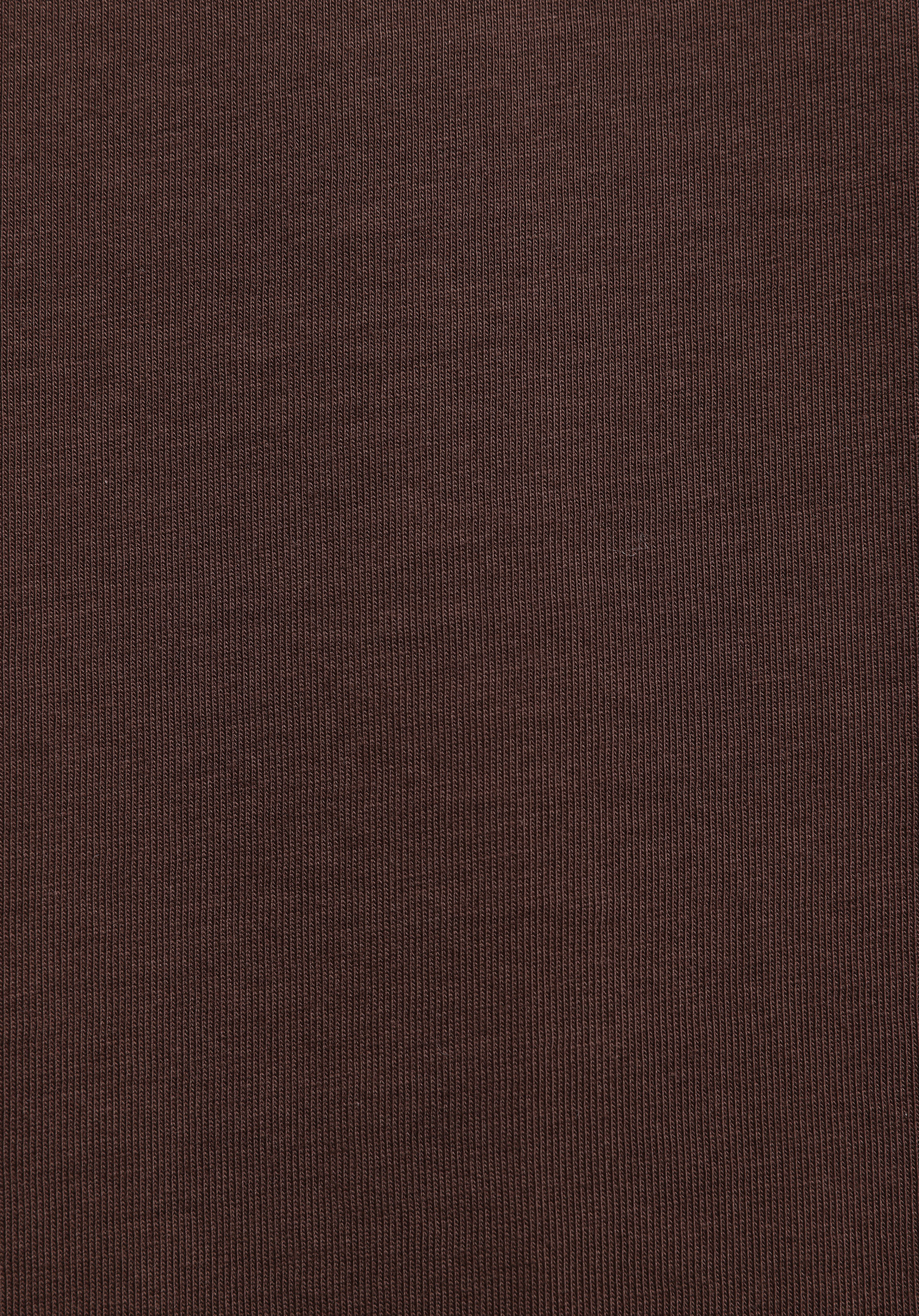 Comfort Fit Yuvarlak Yaka Düz Erkek Kahverengi Kısa Kol Tişört