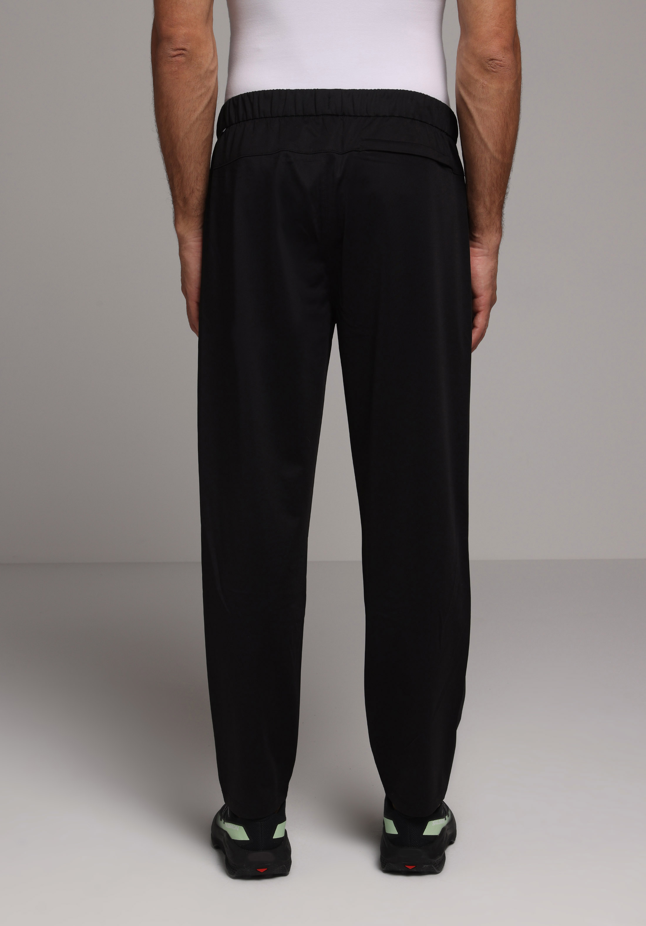 Regular Fit Orta Bel Düz Erkek Siyah Eşofman Altı