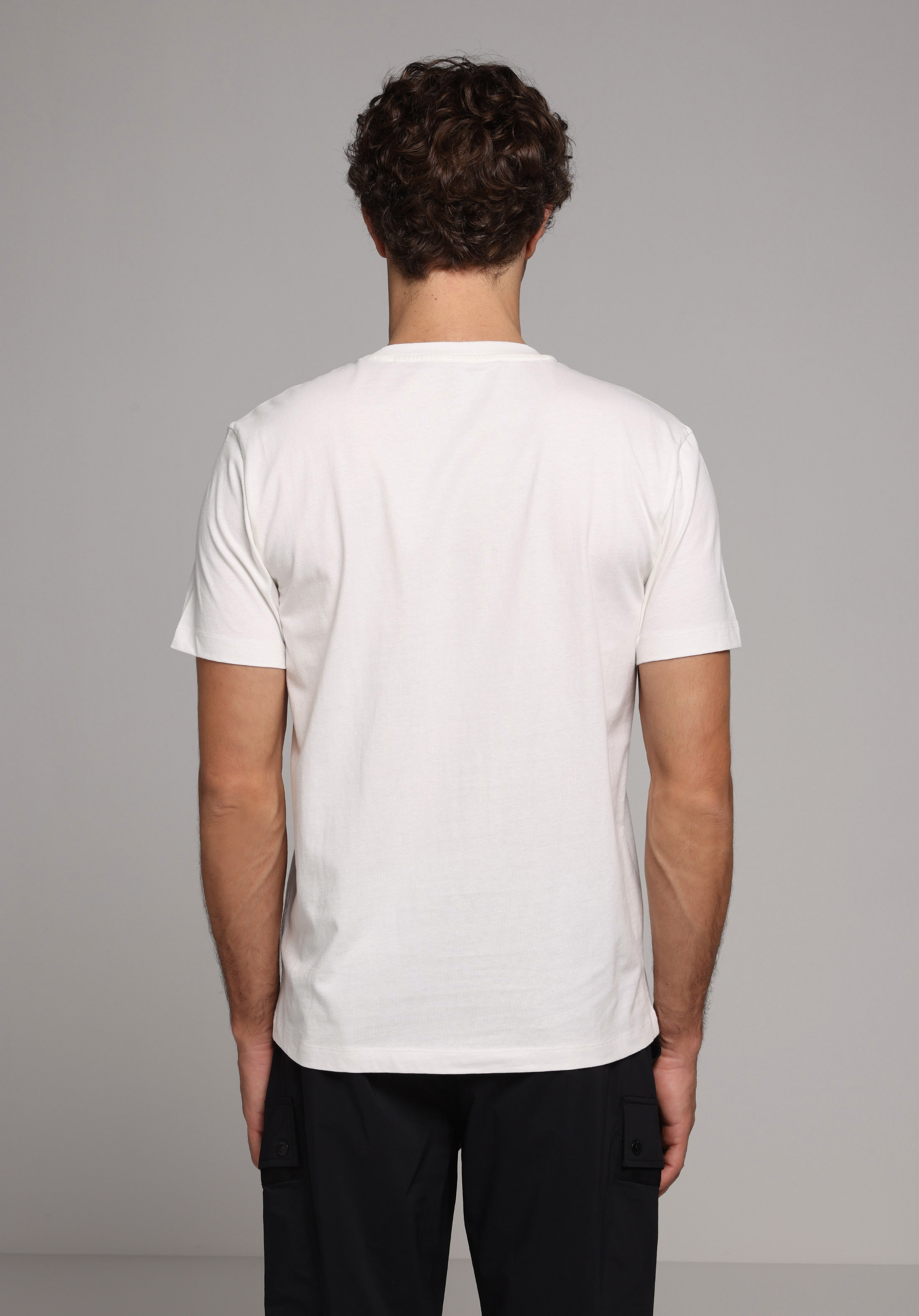 Regular Fit Yuvarlak Yaka Düz Erkek Beyaz Kısa Kol Tişört