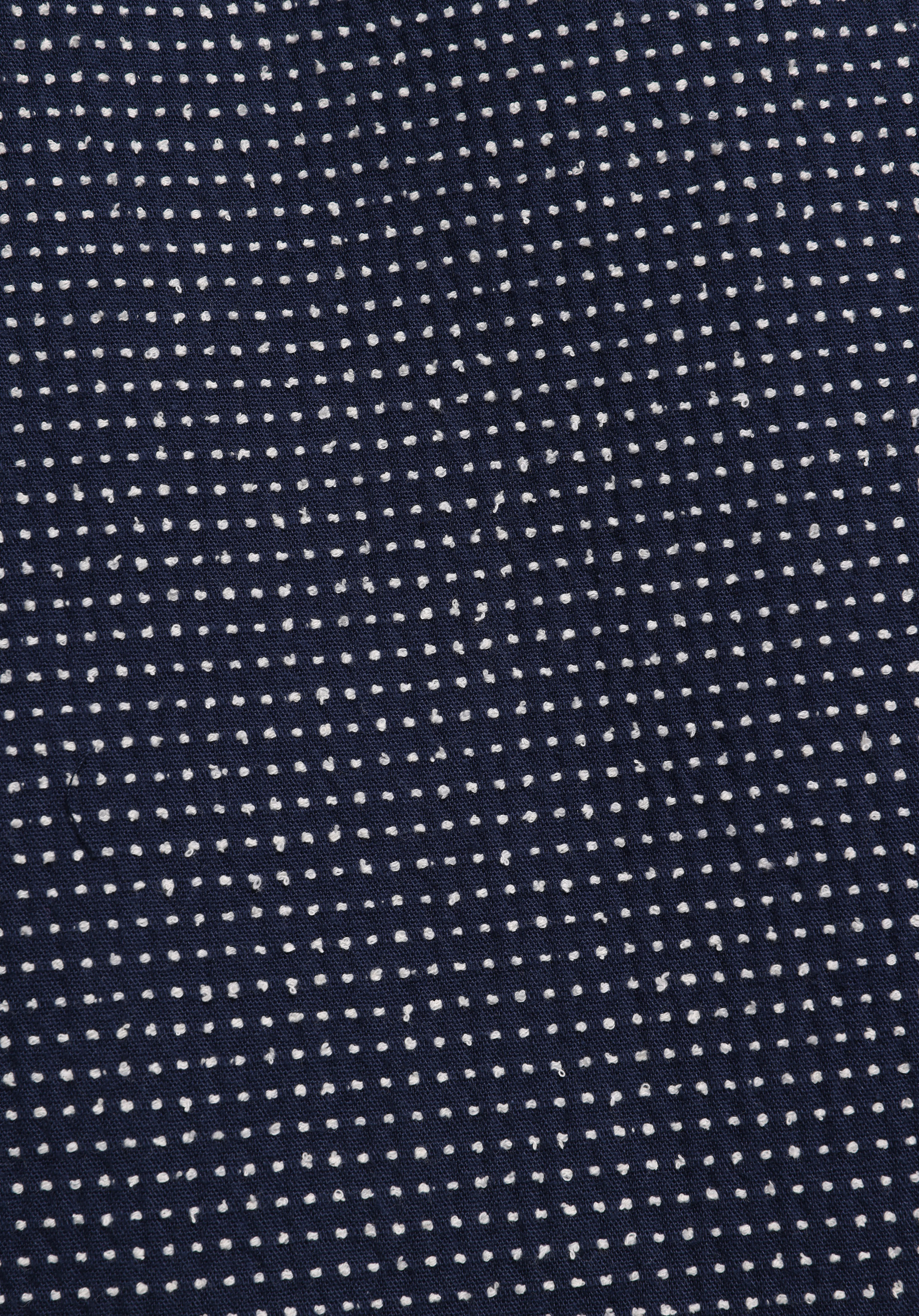 Regular Fit Shirt Neck Jakarlı Erkek Mavi Kısa Kol Gömlek