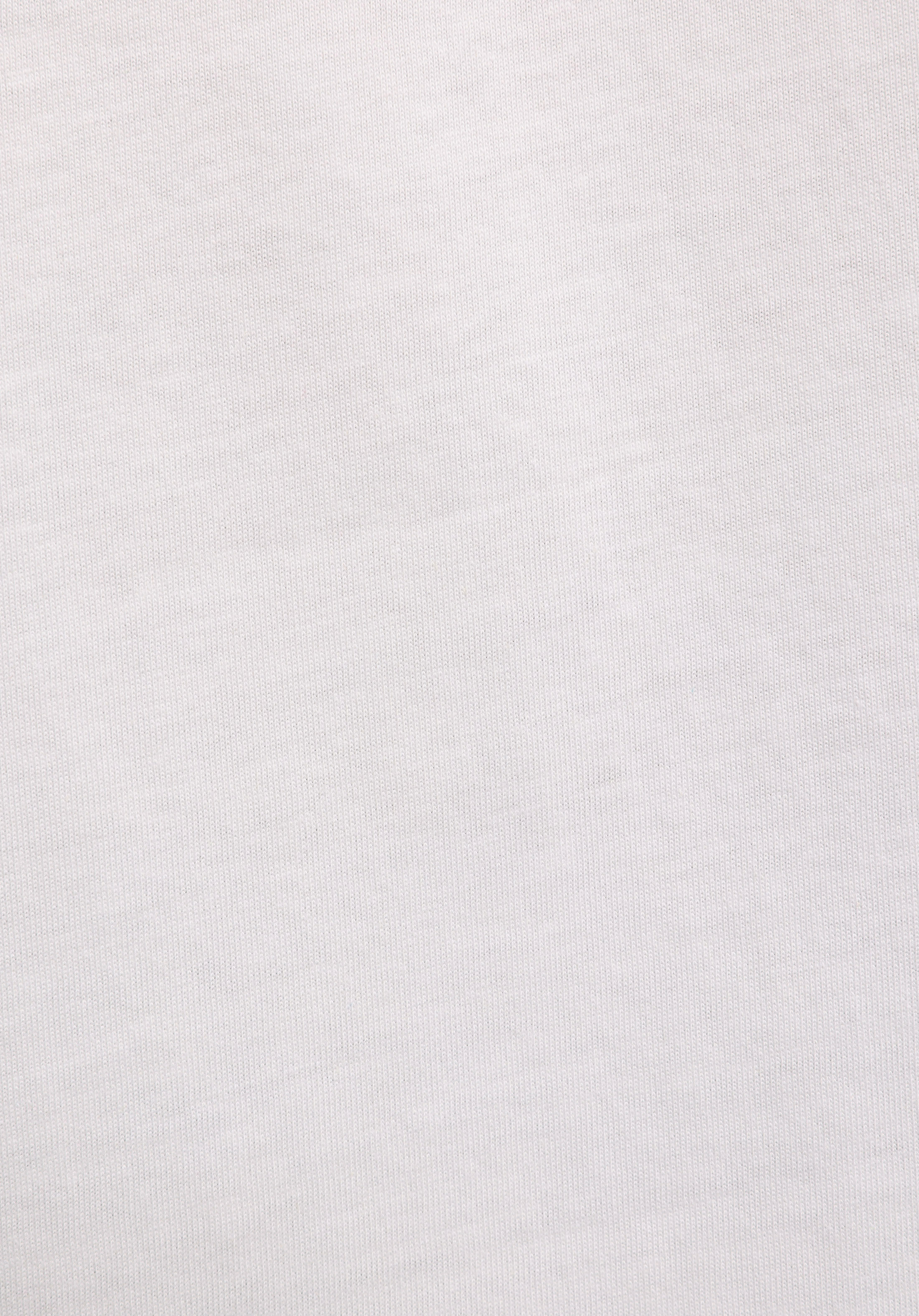 Comfort Fit Yuvarlak Yaka Düz Erkek Beyaz Kısa Kol Tişört