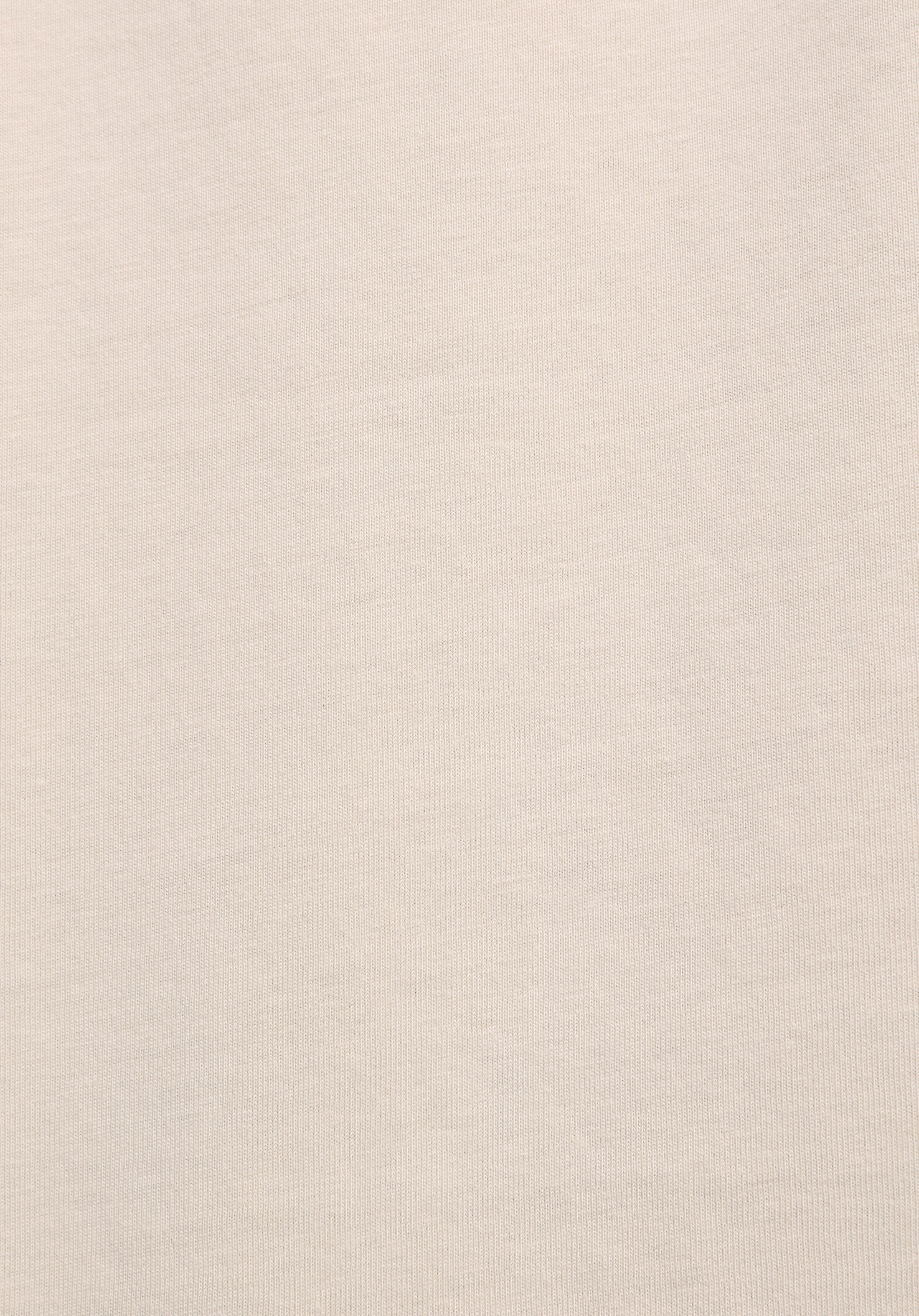 Comfort Fit Yuvarlak Yaka Düz Erkek Ekru Kısa Kol Tişört