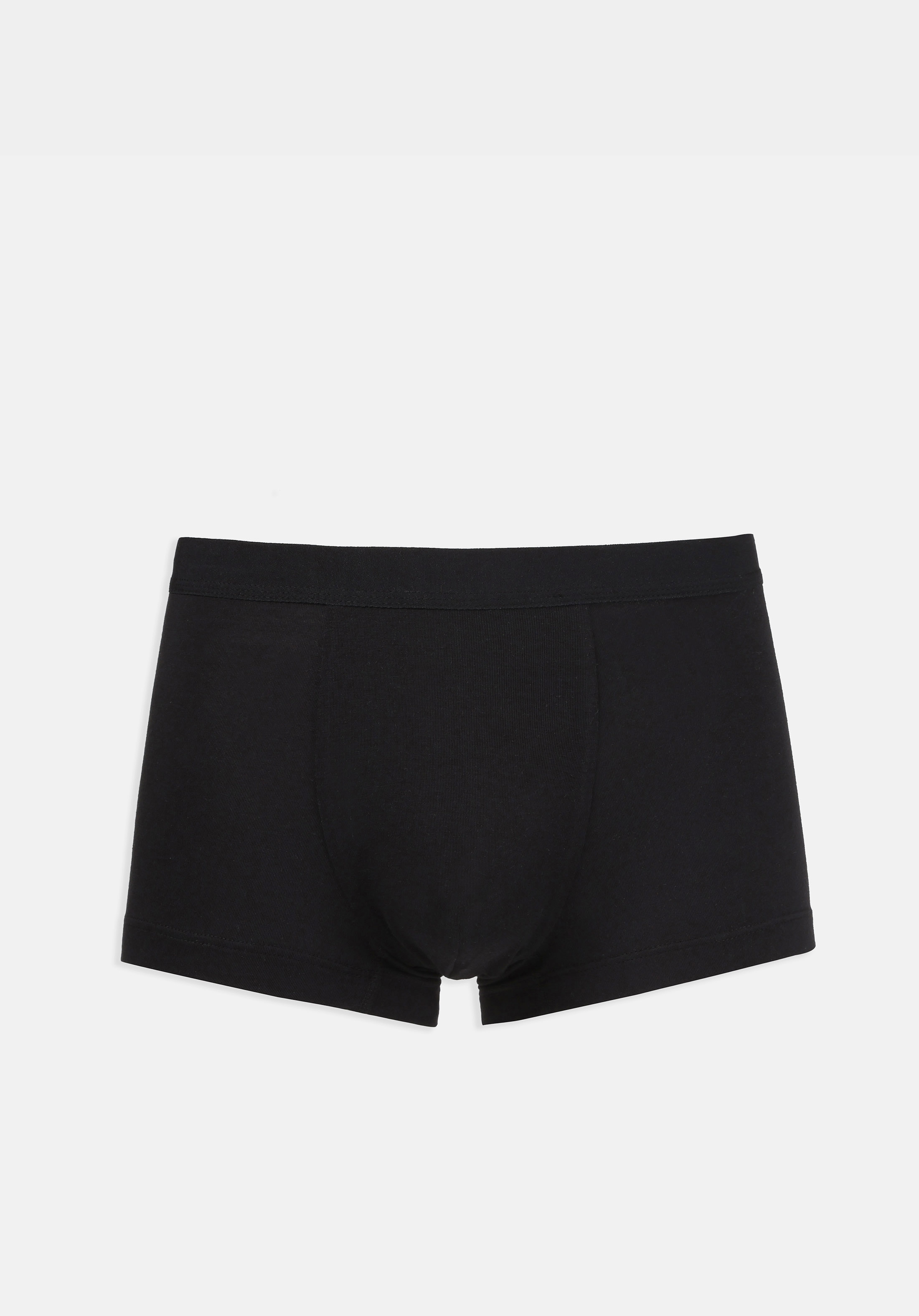 Modern Fit Düz Erkek Siyah Boxer