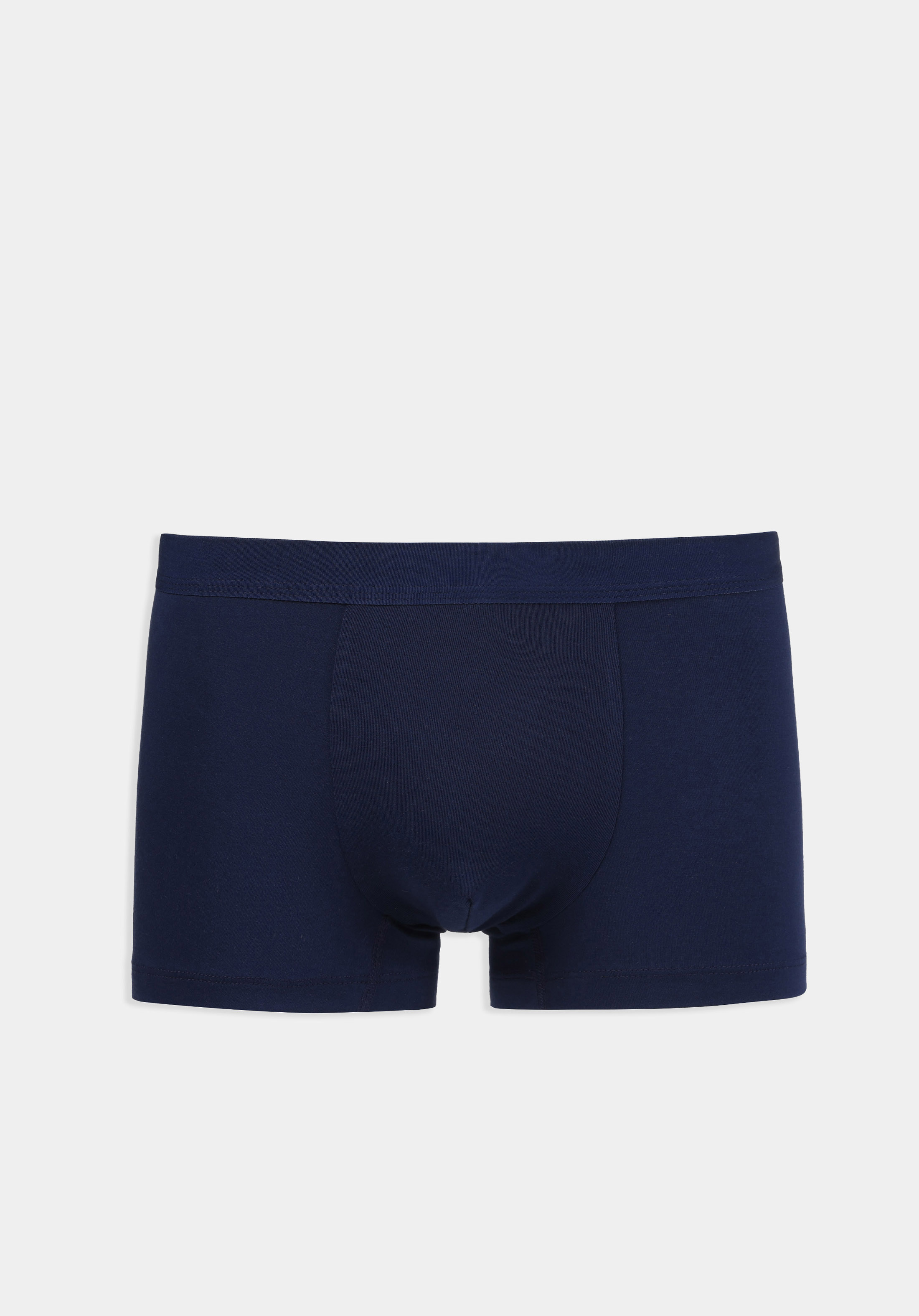 Modern Fit Düz Erkek Lacivert Boxer