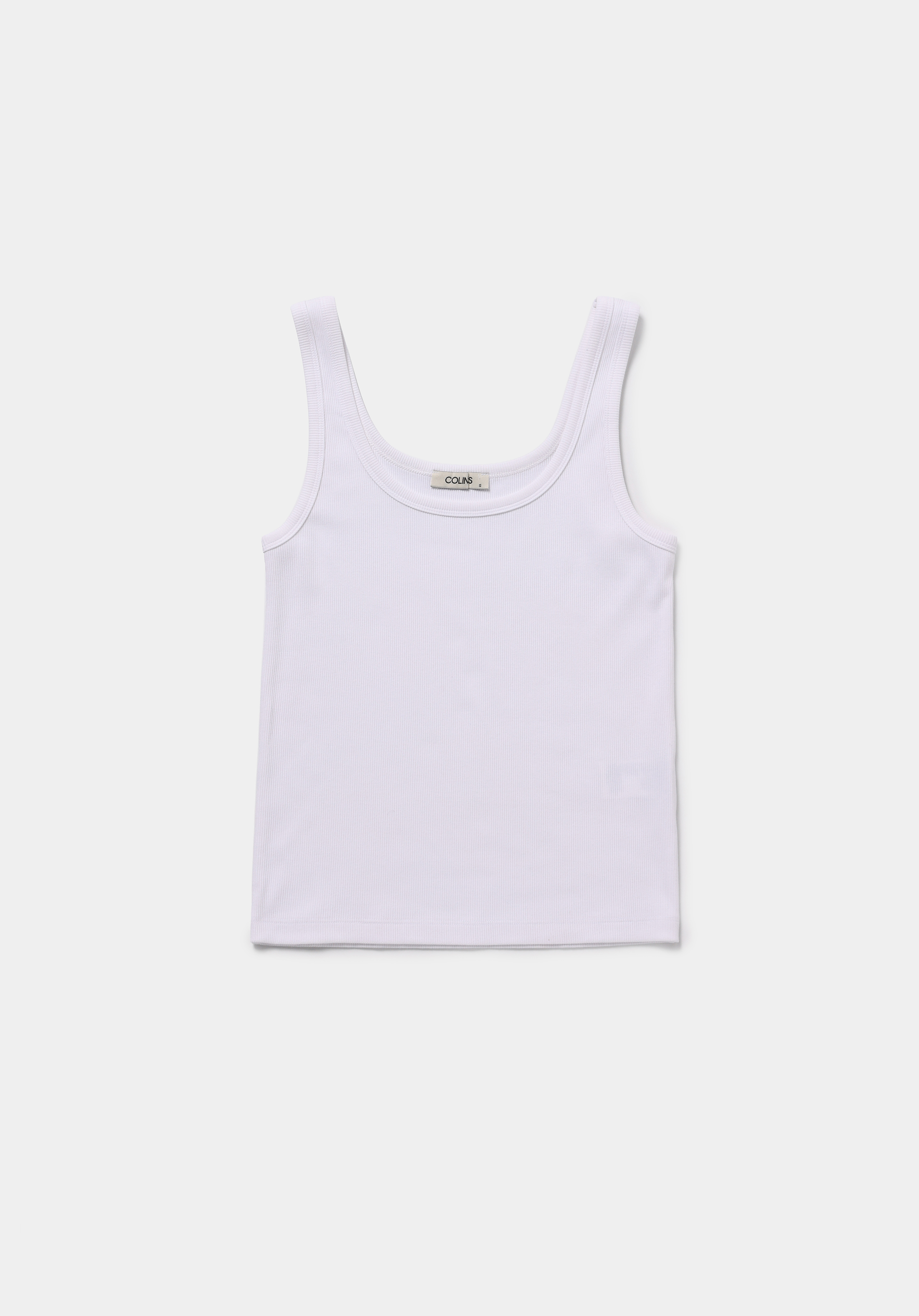 Slim Fit   Kadın Beyaz Atlet